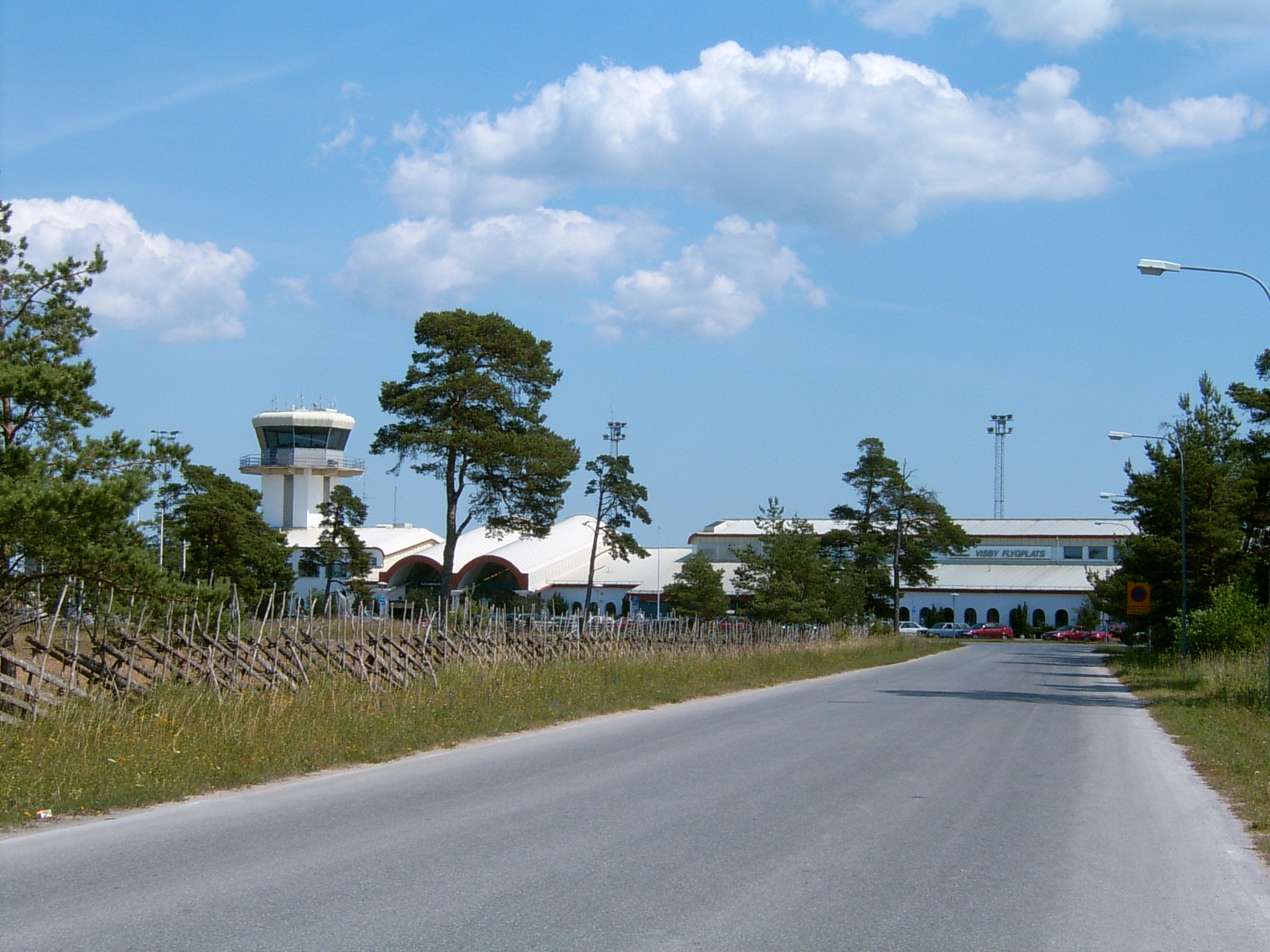 Visby airport in Visby, Sweden.