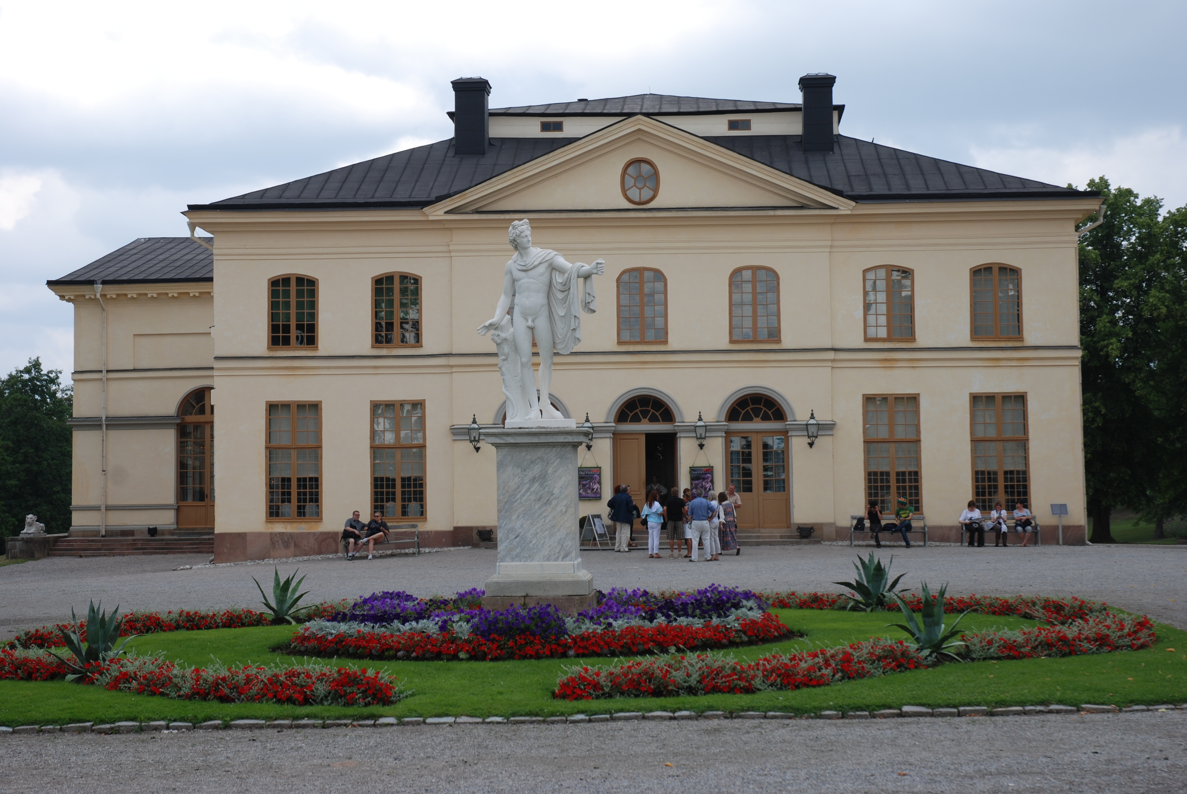 Apollo di Belvedere in front of Drottningholm Castle Theatre