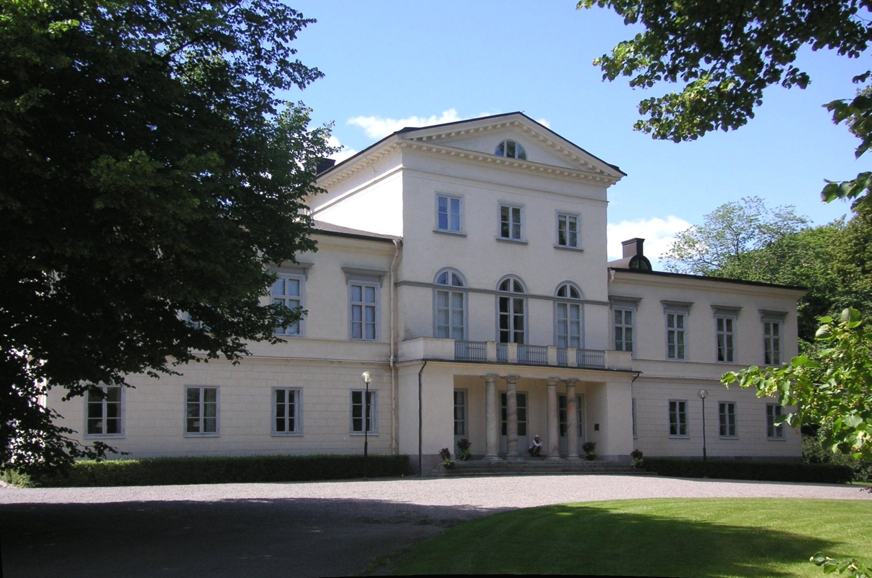 Haga slott, framsidan