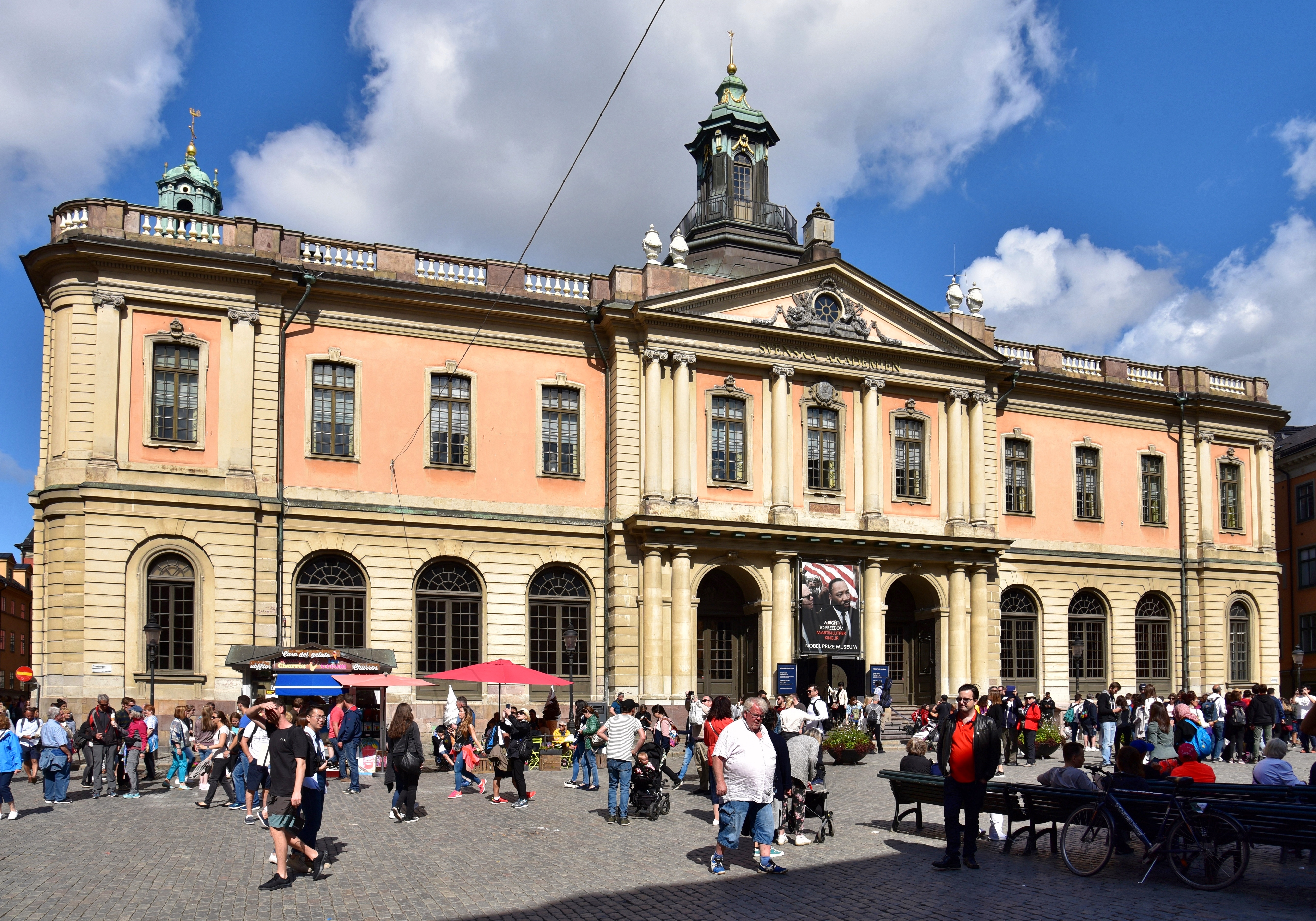 View of the Stockholm Stock Exchange Building (Börshuset), as at 2019 was housing the Nobel Prize Museum, in Gamla Stan, Stockholm, Sweden