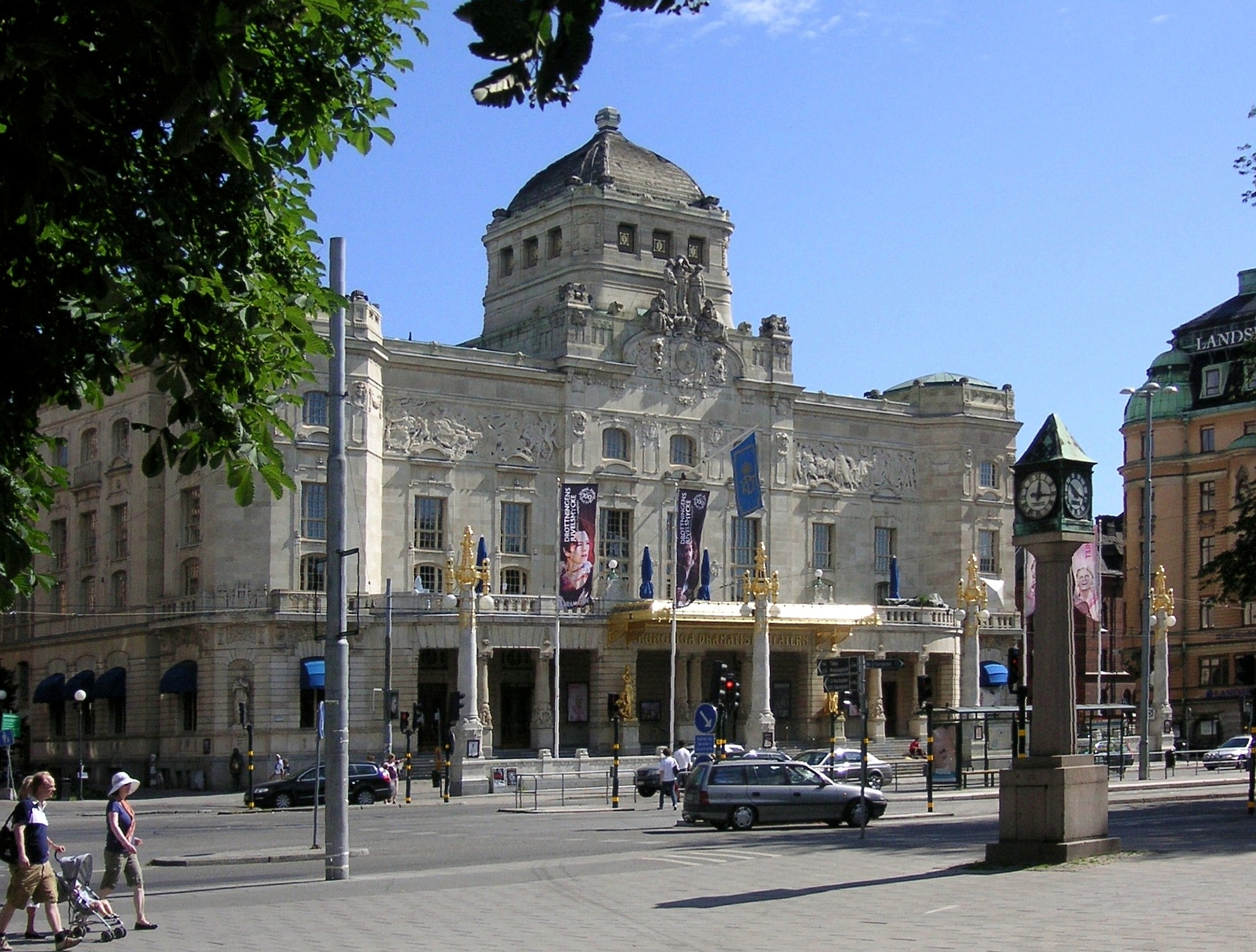 The Royal Dramatic theater at Nybroplan in Stockholm, Sweden.