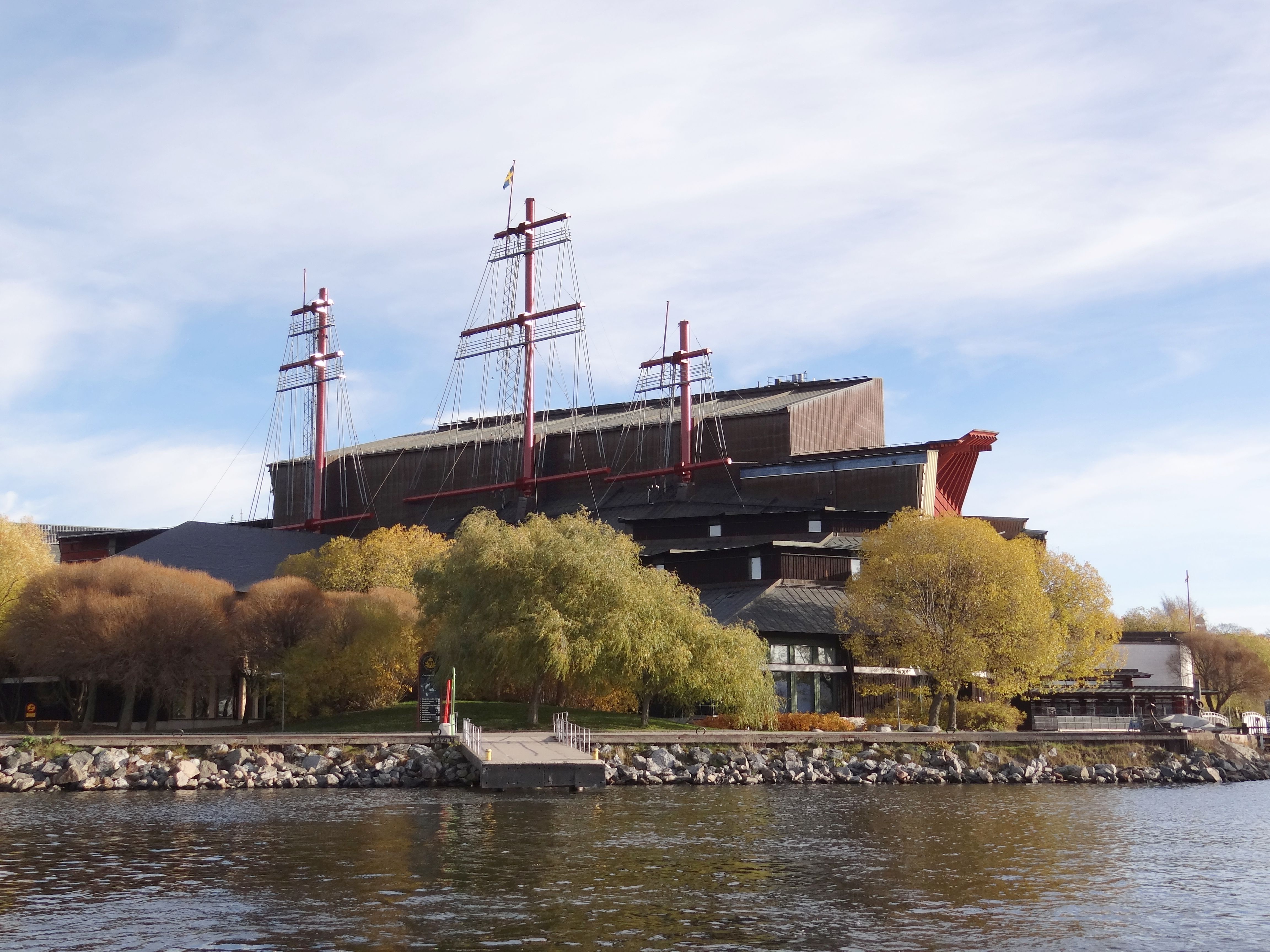 Vasa Museum building view from the sea