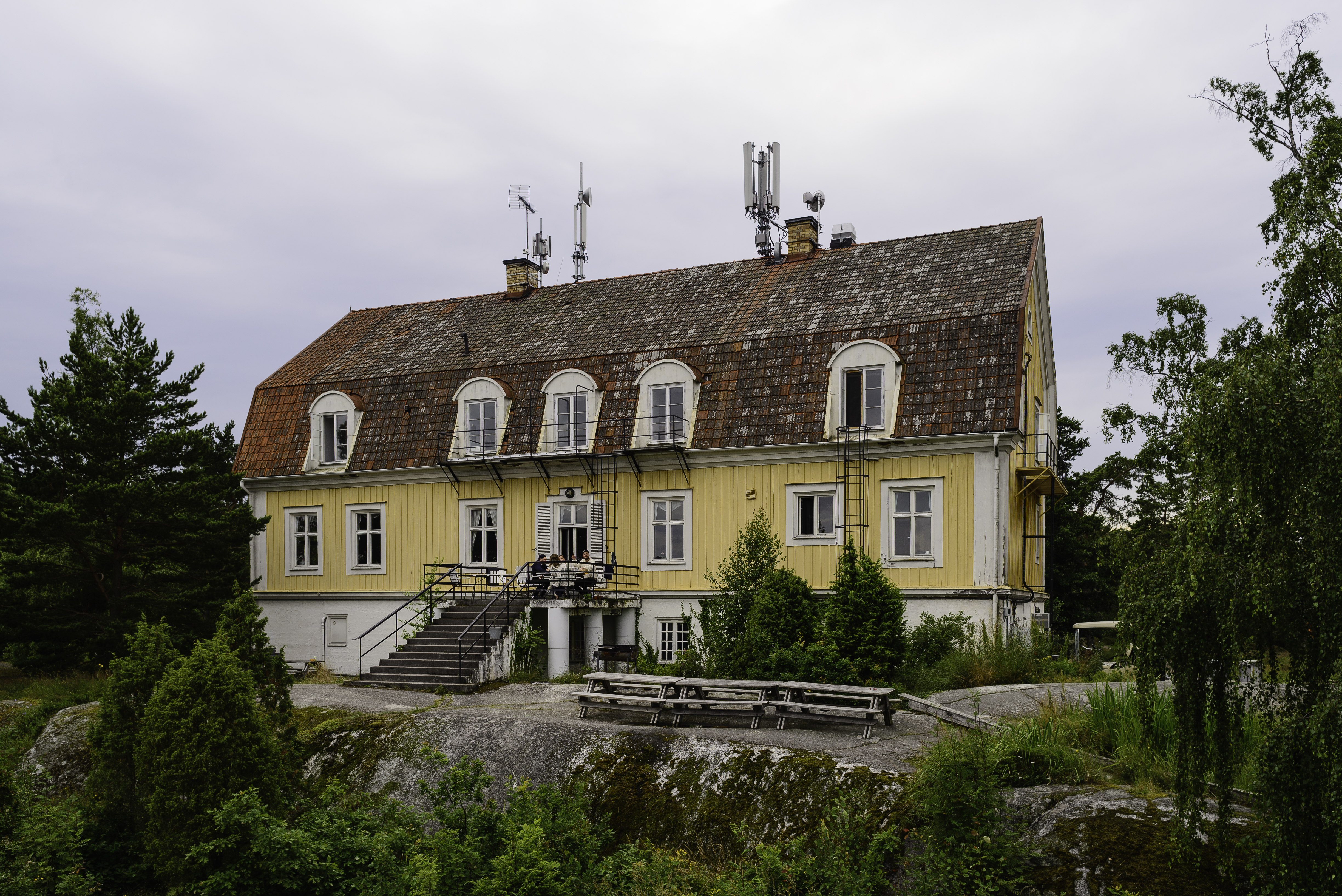 Finnhamn hostel in Stockholm archipelago.
