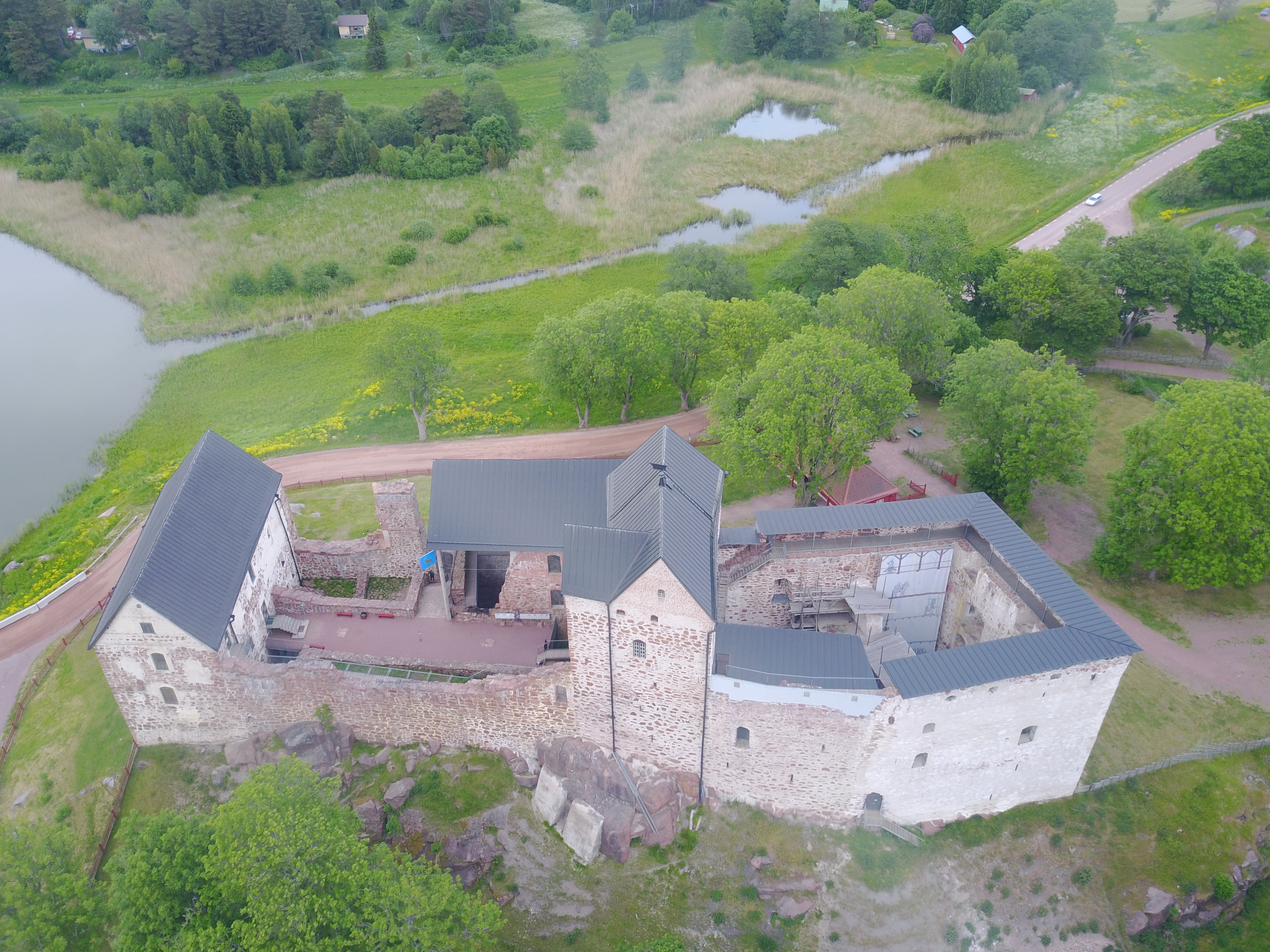 Kastelholm Castle, aerial view