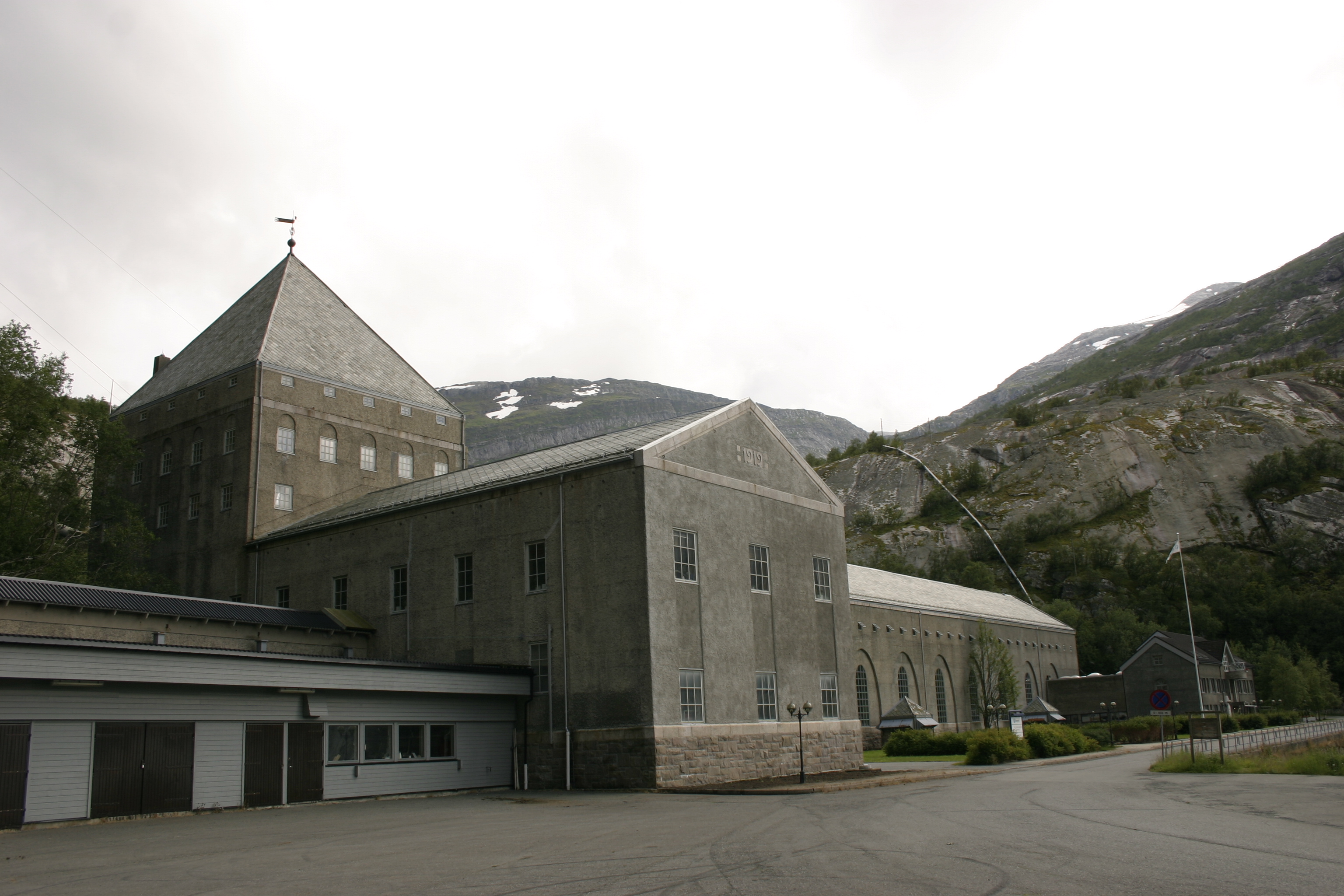 Glomfjord's hydroelectric power plant in Norway. Photo was taken in afternoon, 2008-07-18.