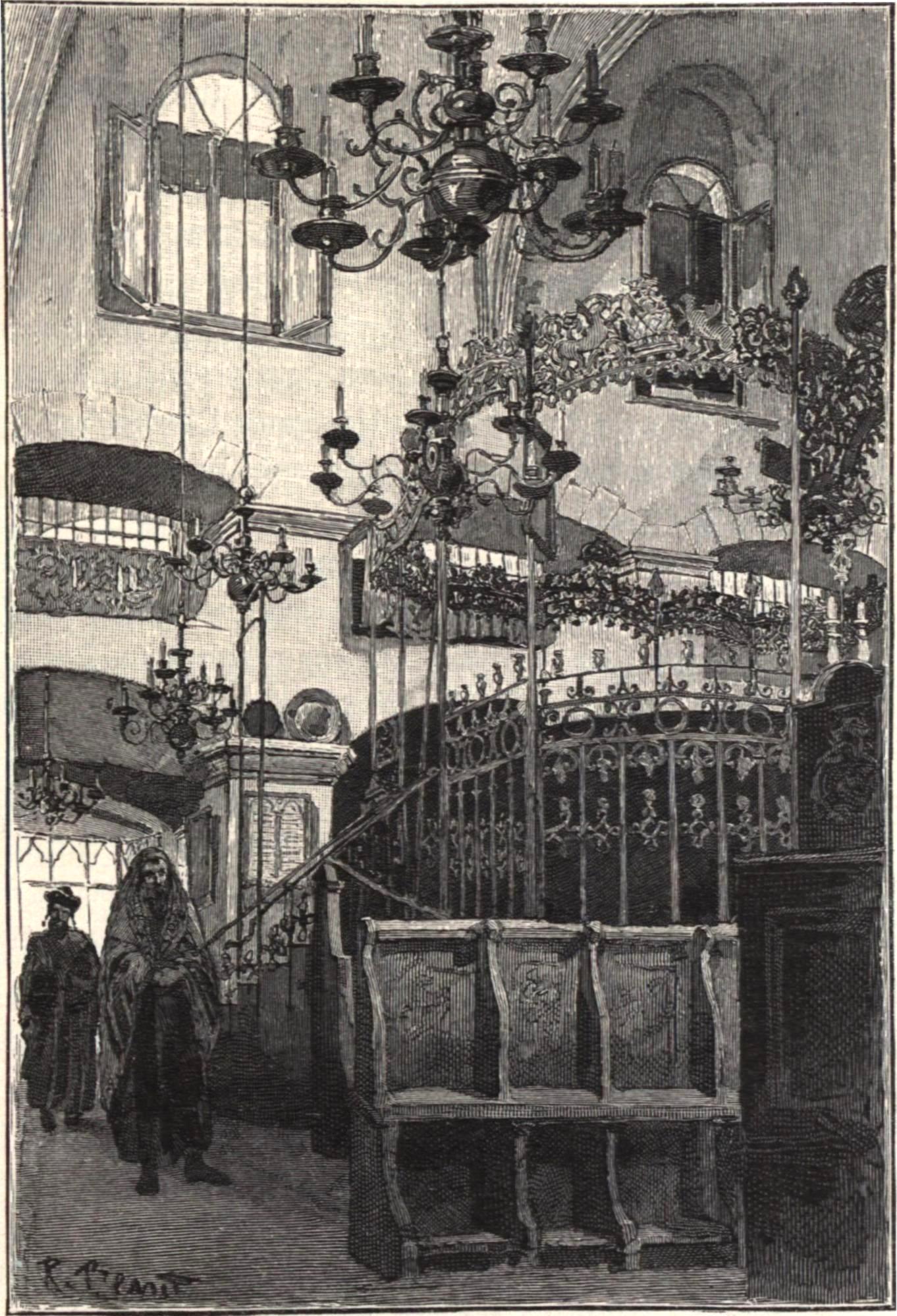 Интерьер синагоги Золотой Розы (Турей Захав) во Львове.