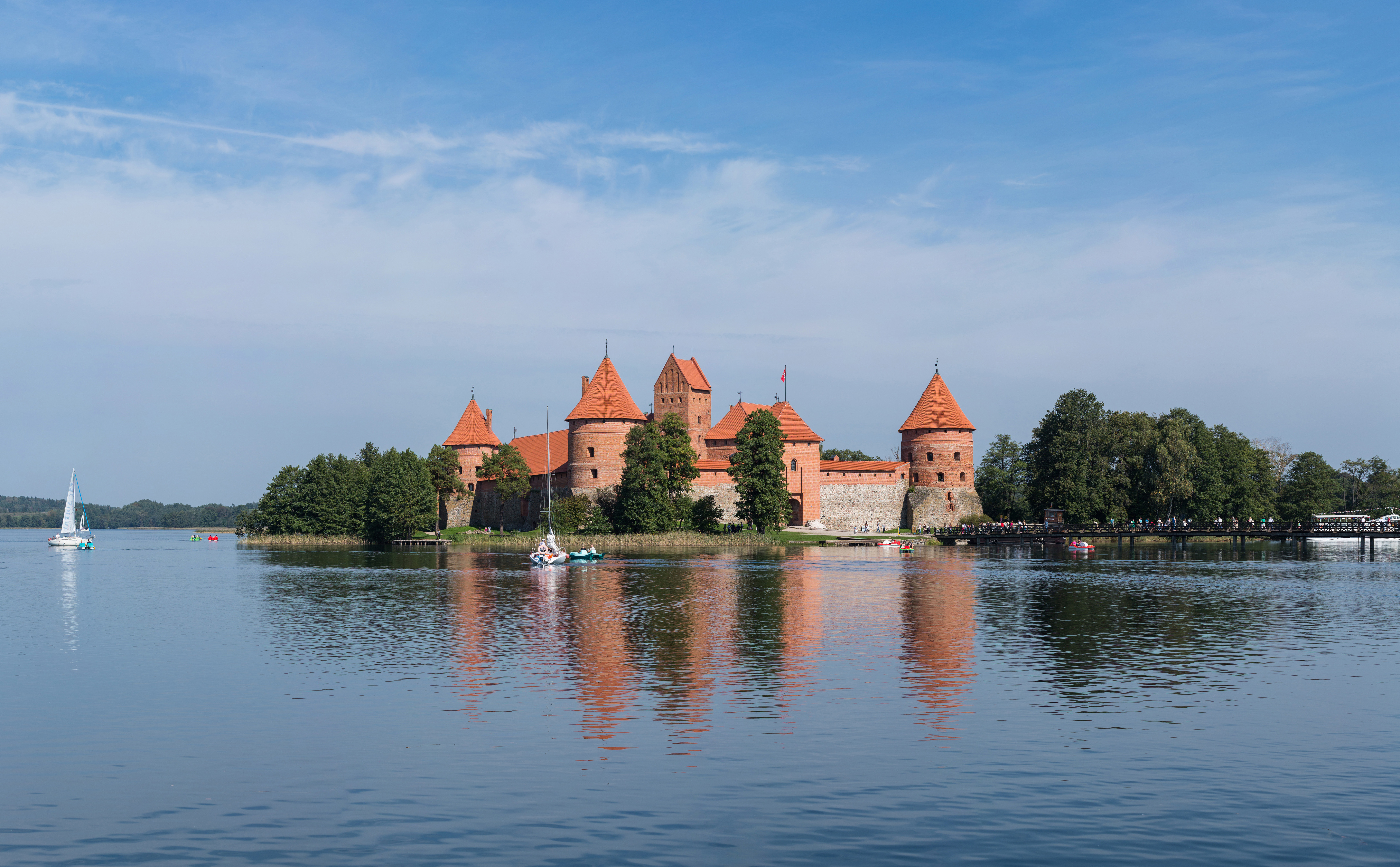 The Trakai Island Castle as viewed from the south.