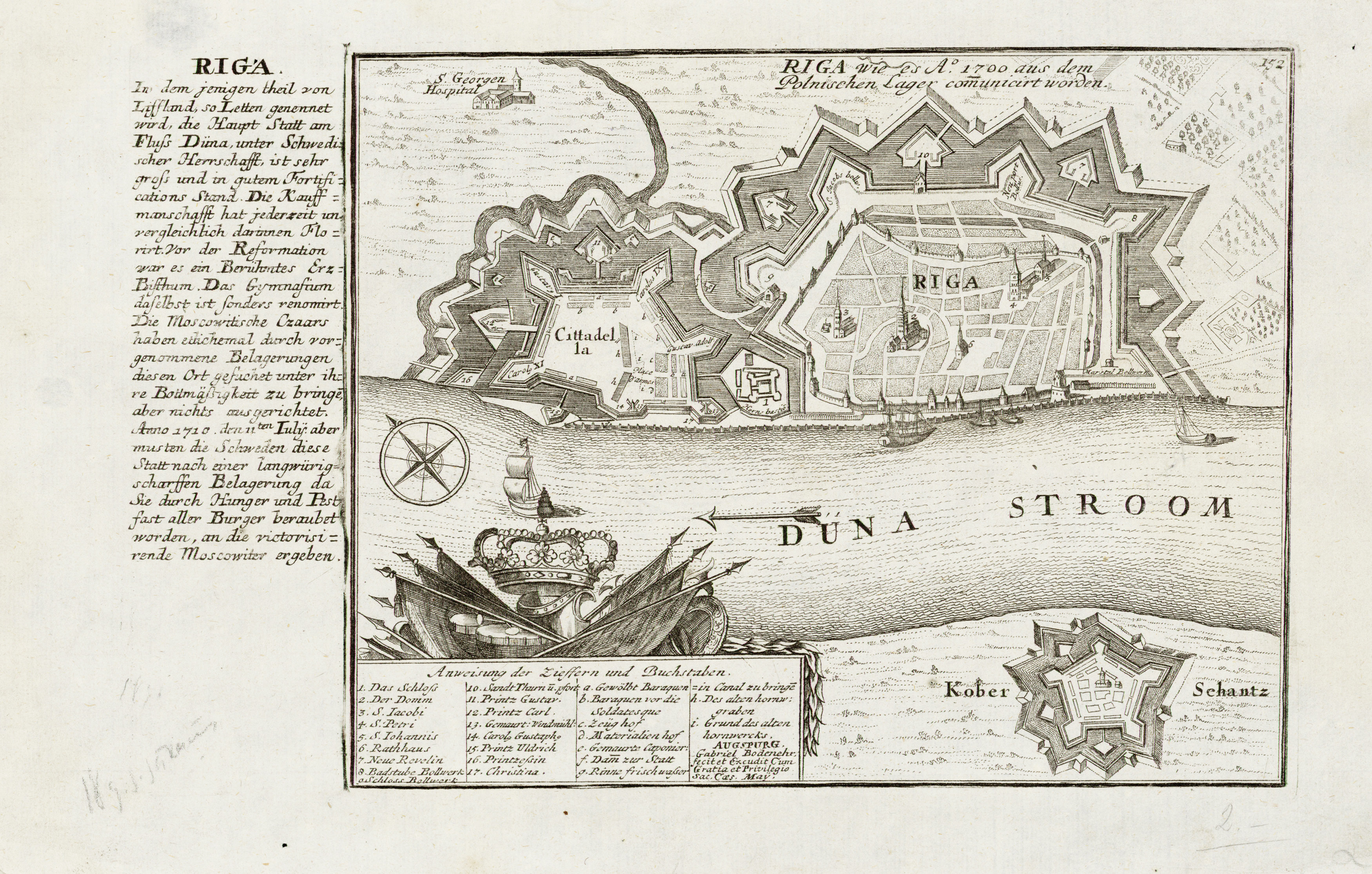 Riga wie es A 1700 aus dem Polnischen Lager communicirt worden