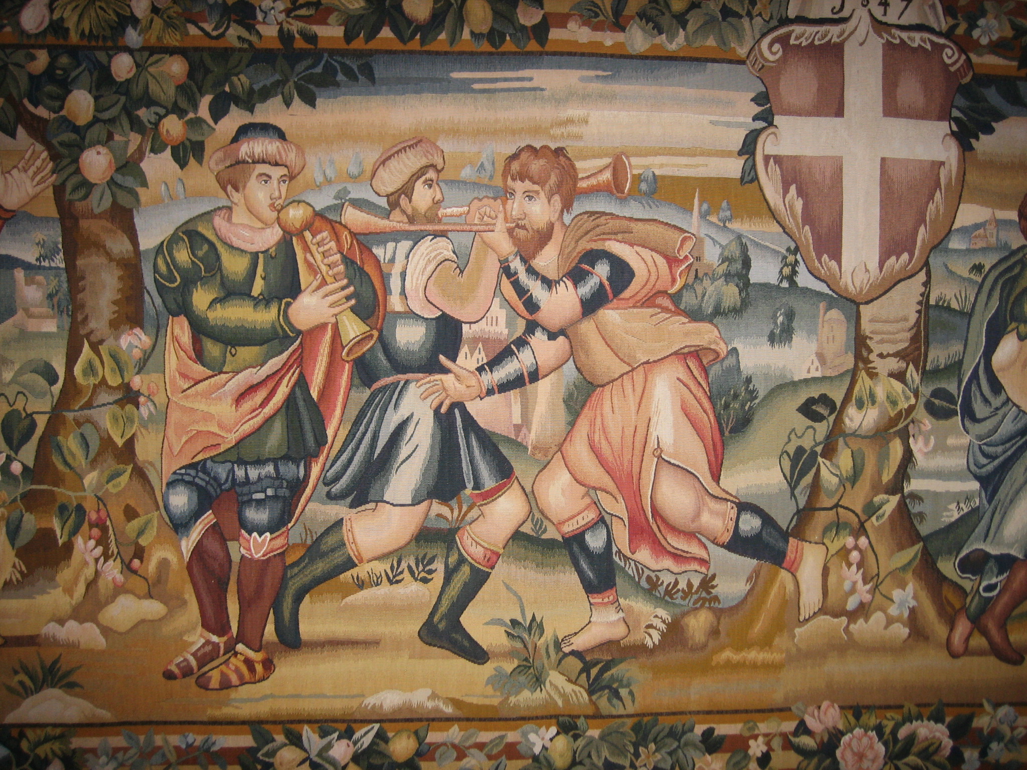 Detail of the tapestry woven in 1547 for Tallinn Town Hall / Life of King Solomon/