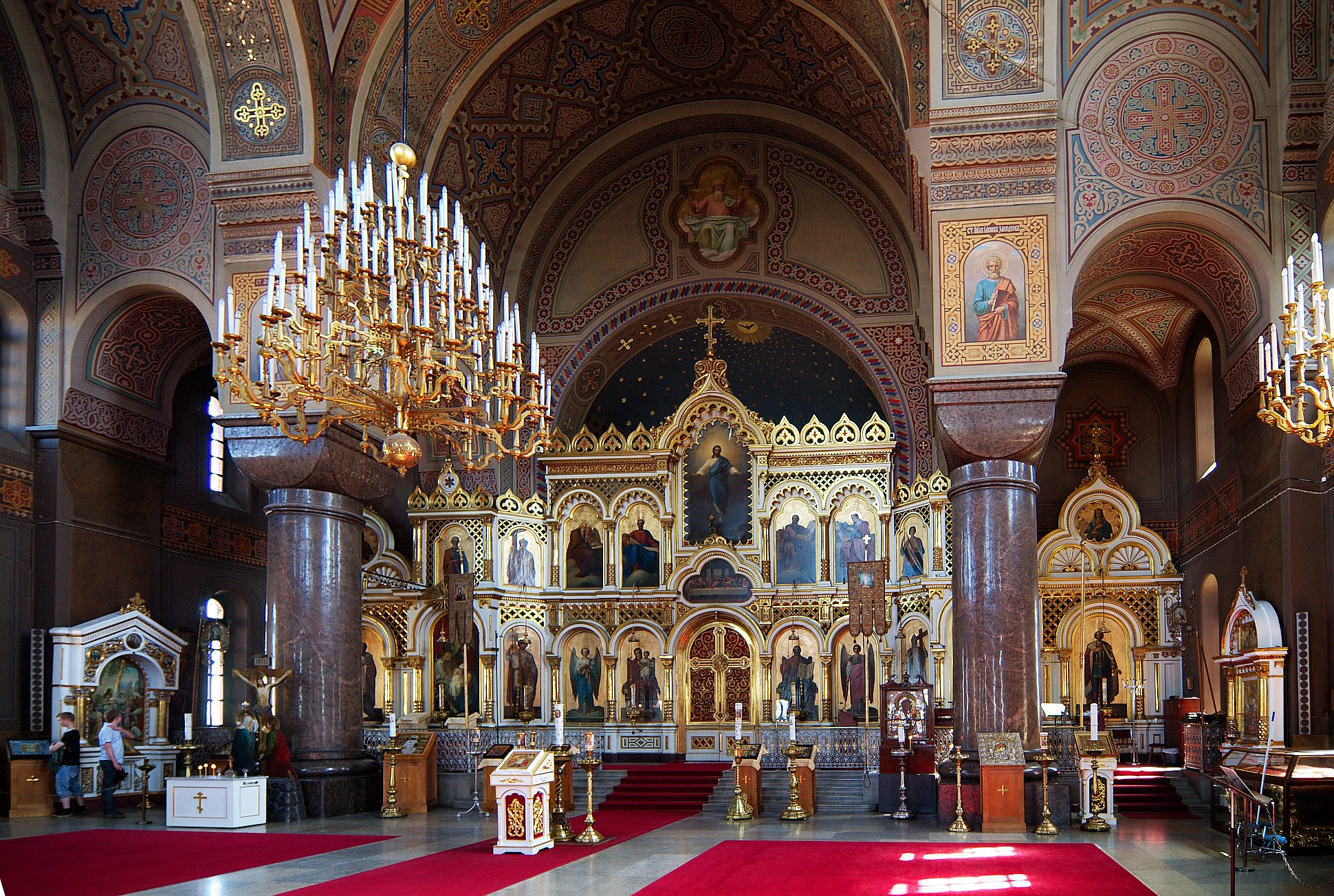 Iconsotasis of Uspenski Cathedral in Helsinki, Finland