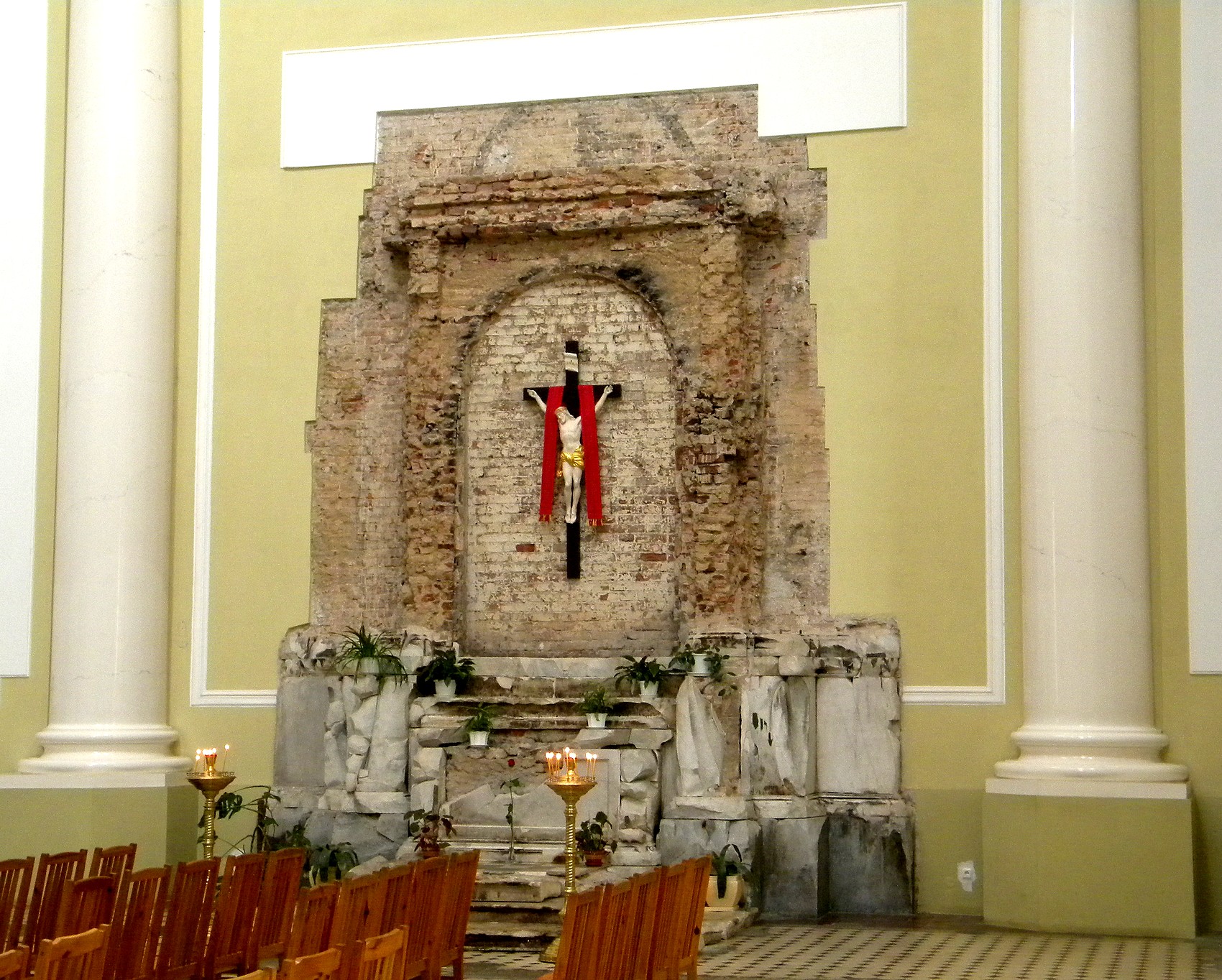 Side Altar of the St.Catherine of Alexandria Church in St.Petersburg, Russia