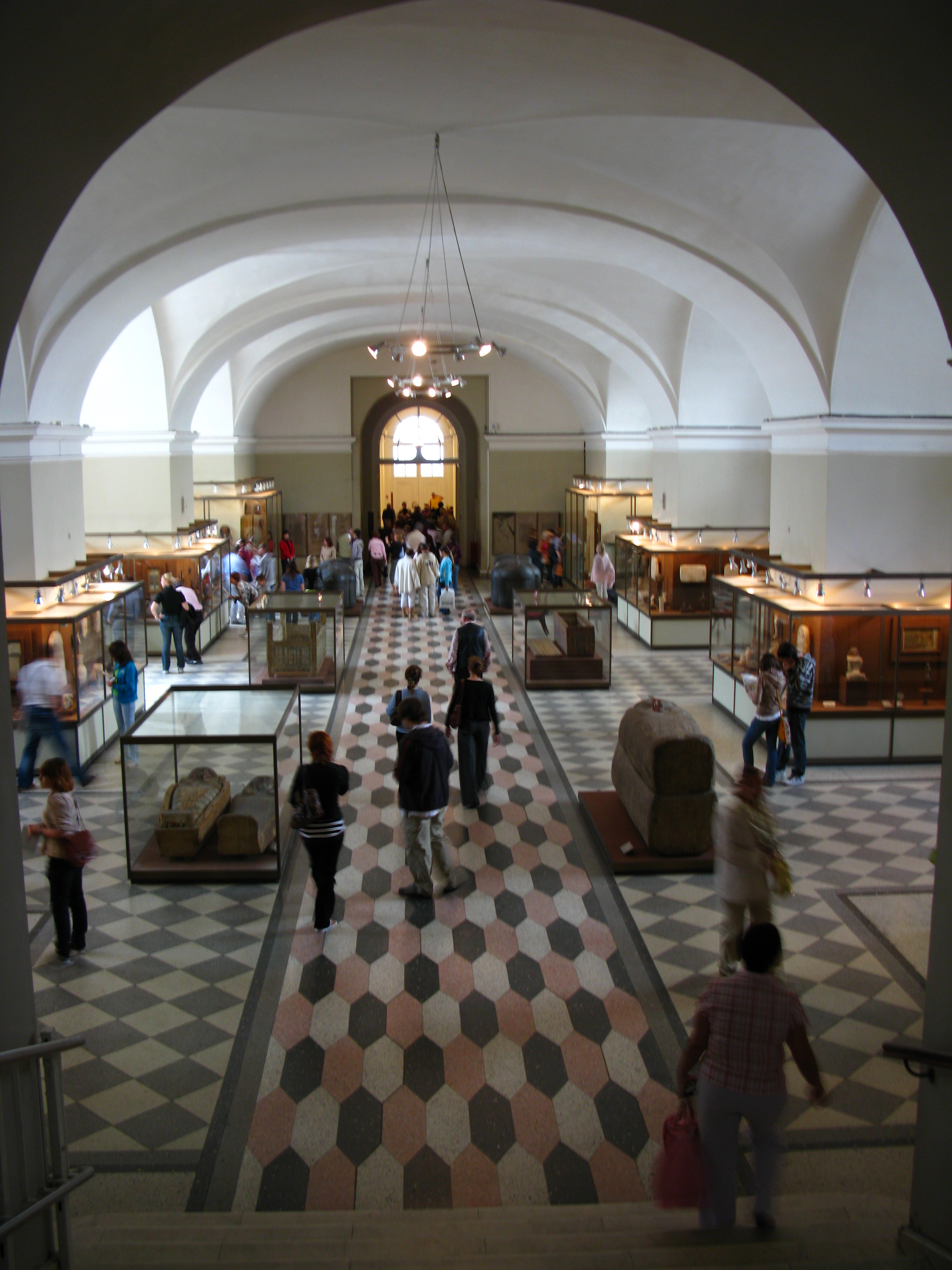 The Egyptian Antiquities Hall of the Hermitage Museum