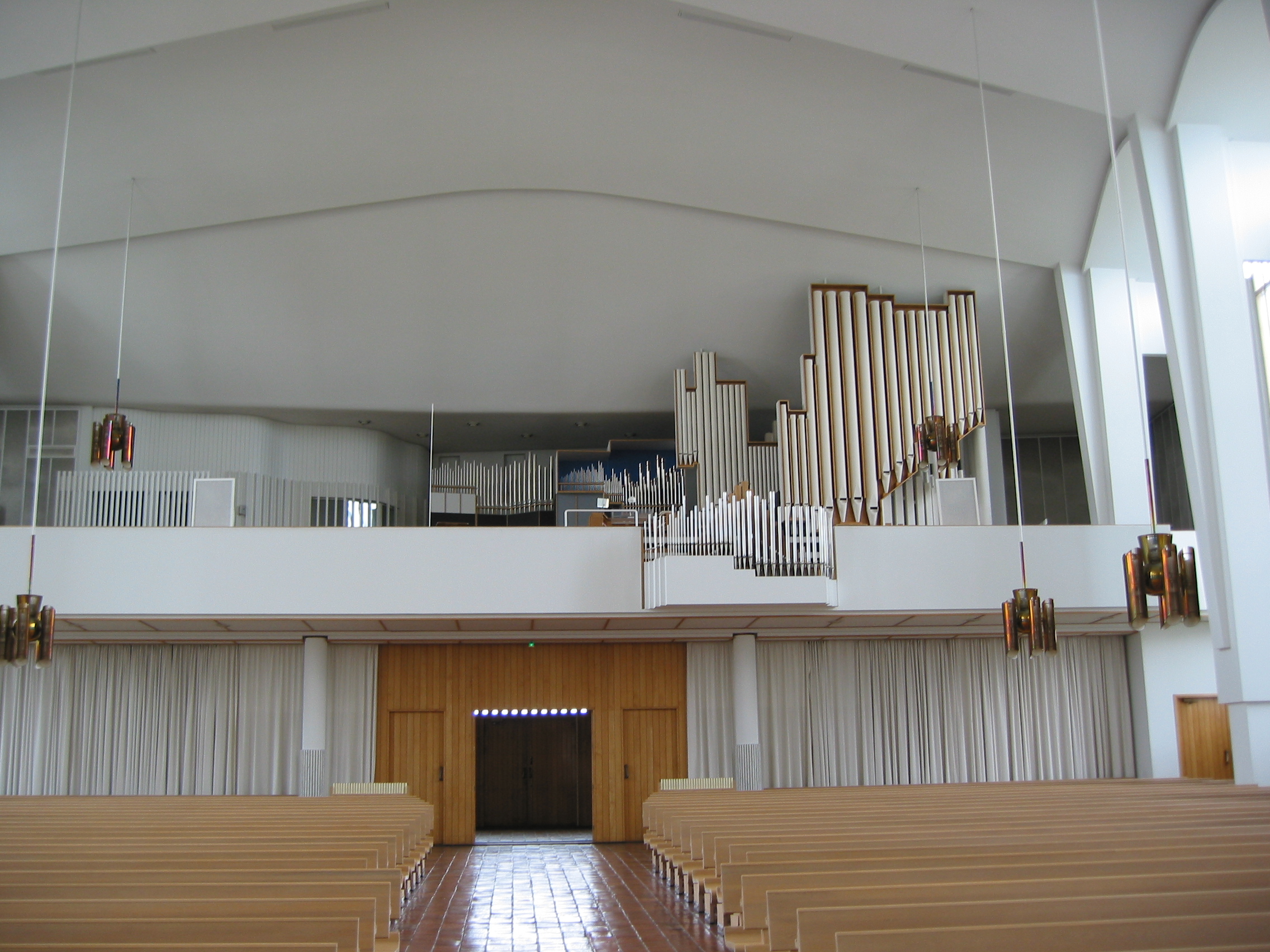 Organs of Lakeuden Risti church in Seinäjoki, Finland