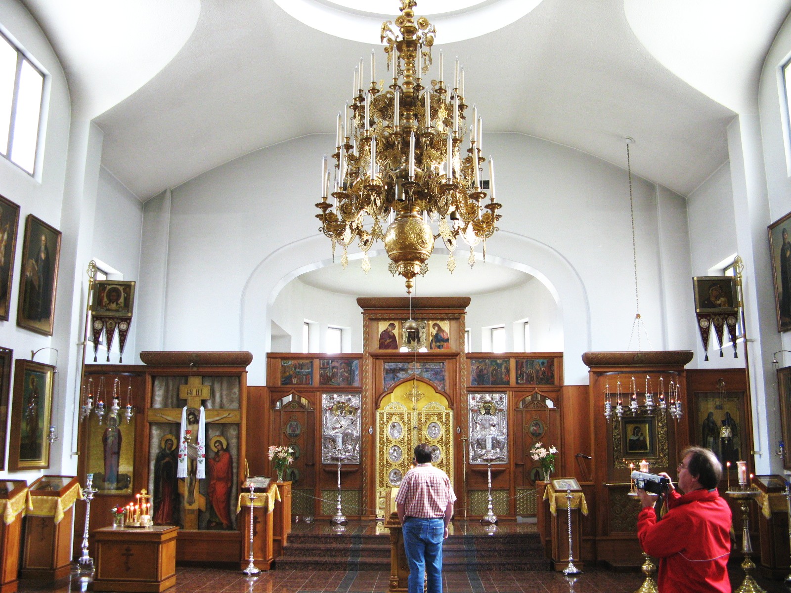 Interior of the Main church of the New Valamo monastery in Heinävesi, Finland