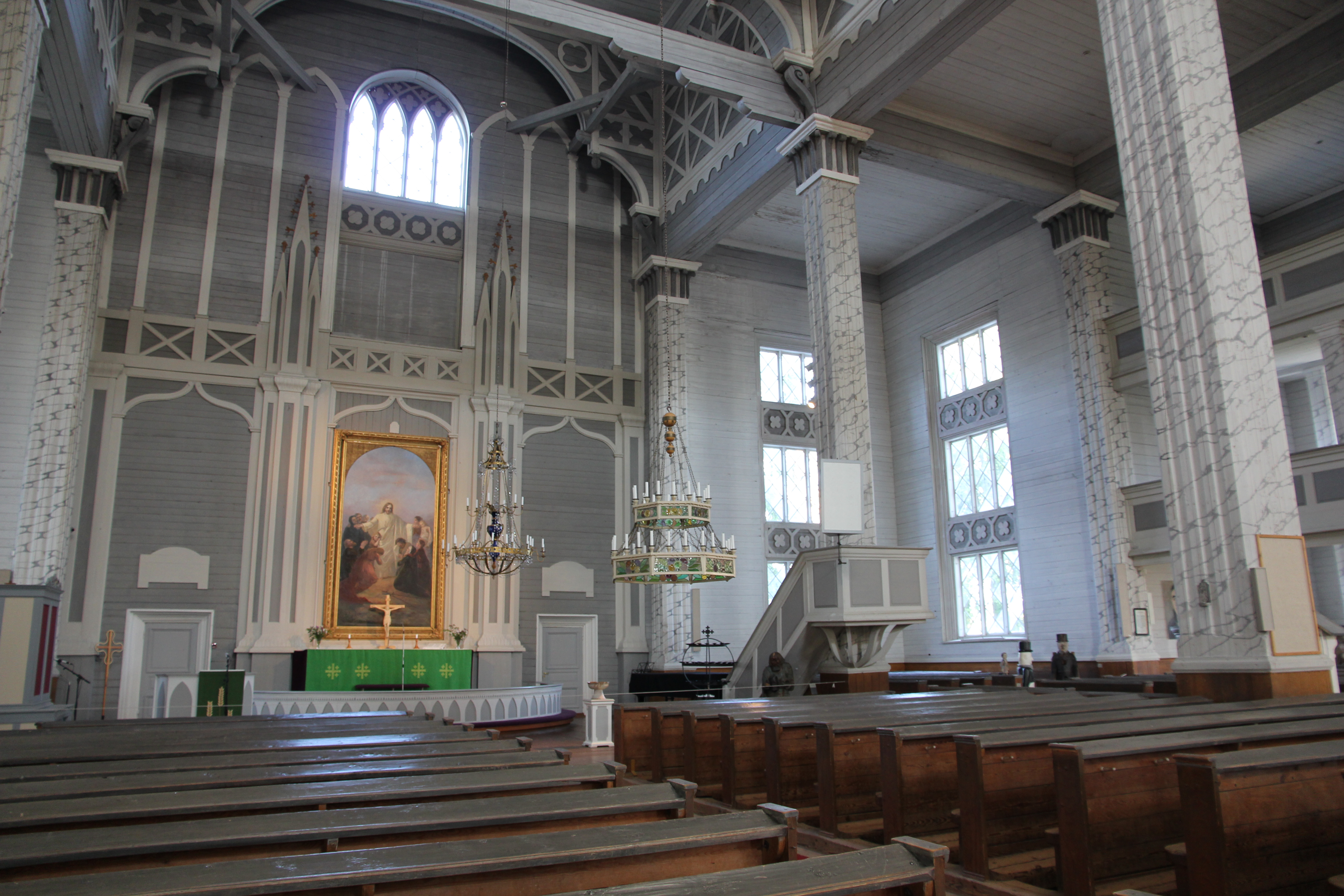 Interior of Kerimäki church.