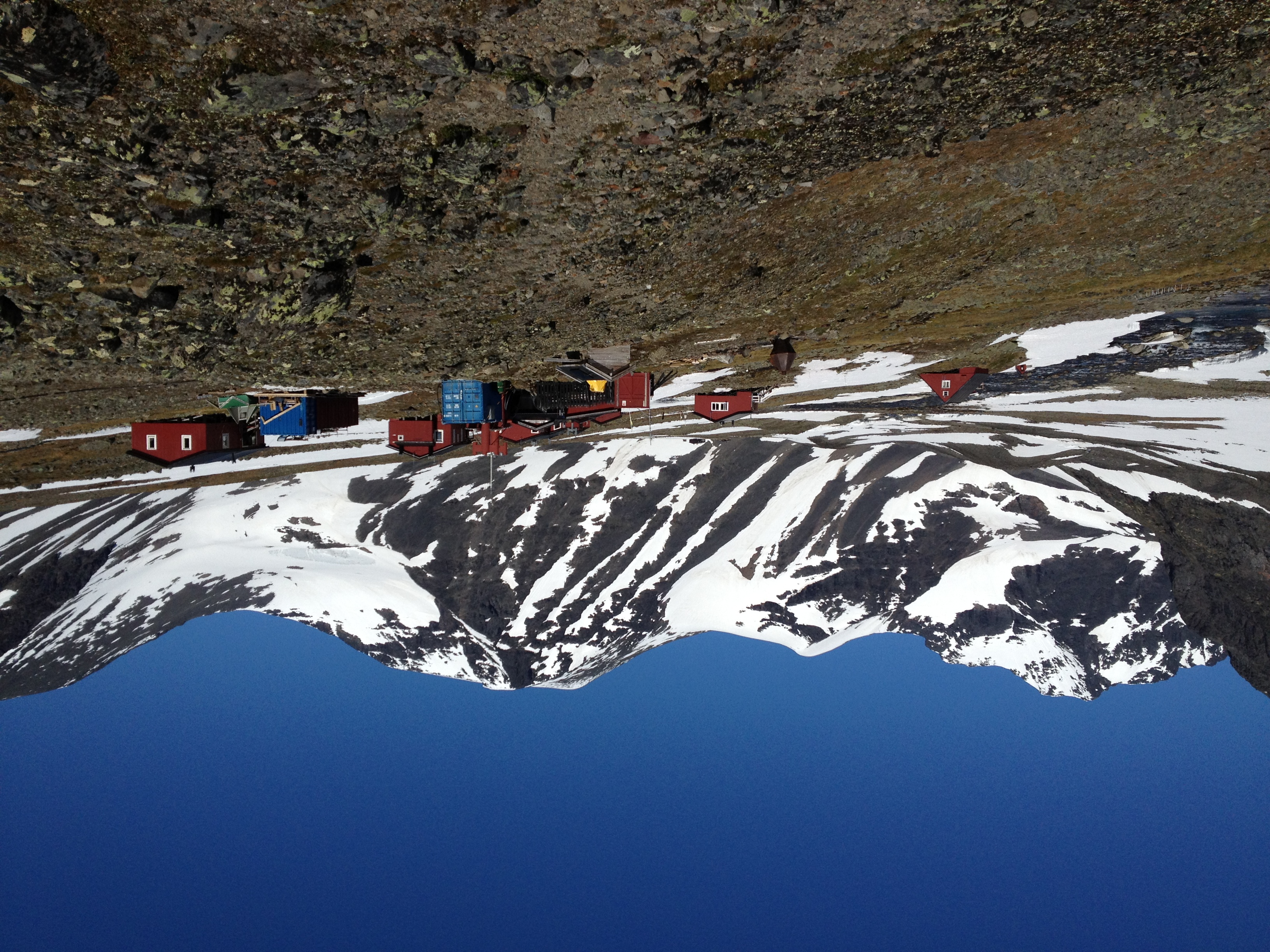 Tarfala Research Station (Swed. Tarfala Forskningsstation) seen from the south.