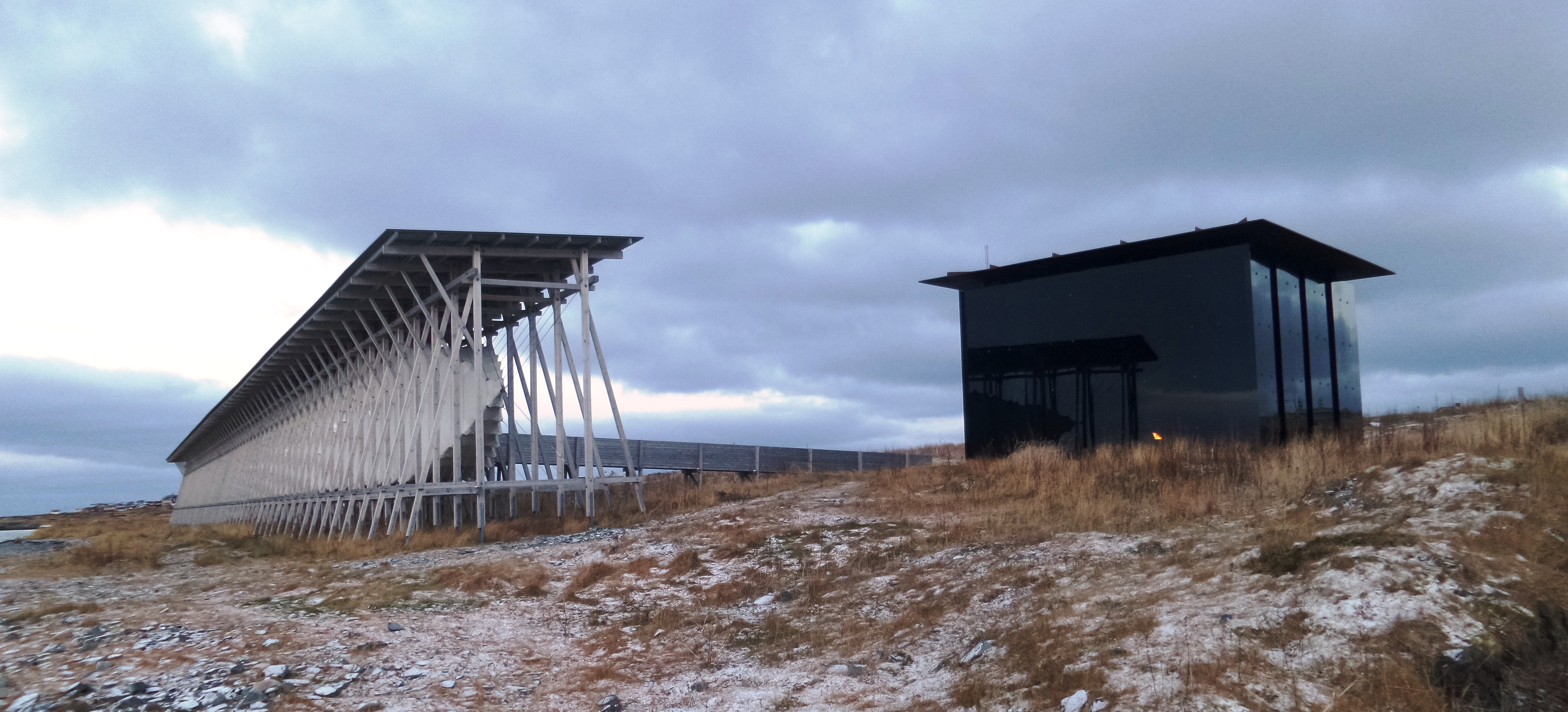 The witchcraft trials memorials at Steilneset in Vardø, Finnmark, Norway