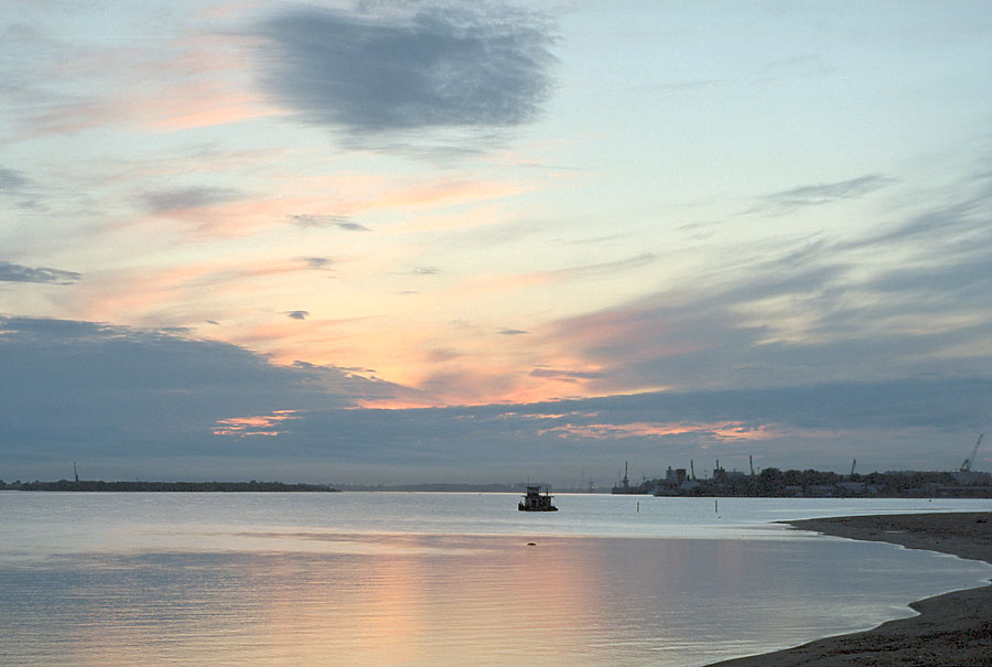 Severnaya Dvina River in Arkhangelsk, Russia