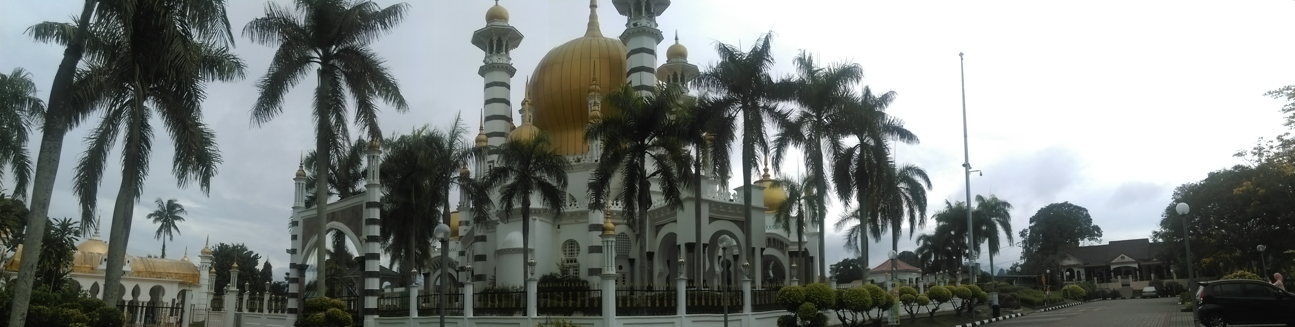 The panorama view of Ubudiah Mosque, Kuala Kangsar, Perak.