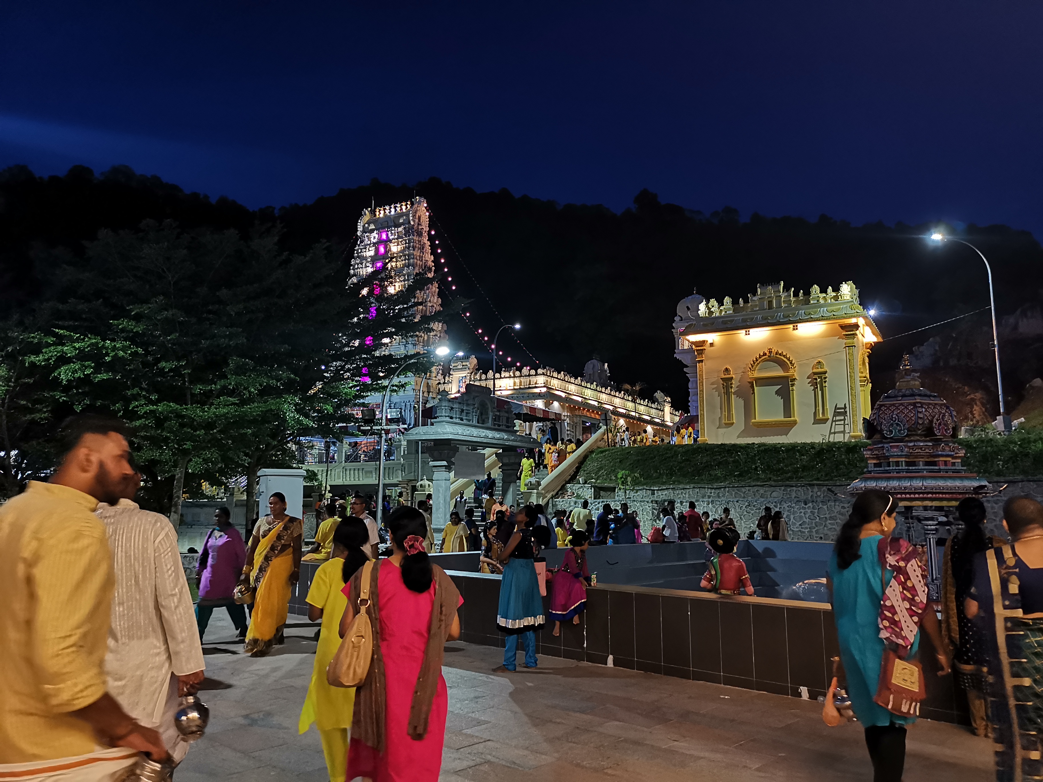 View of main temple from Thannermalai Sri Ayyappan Swamy Temple