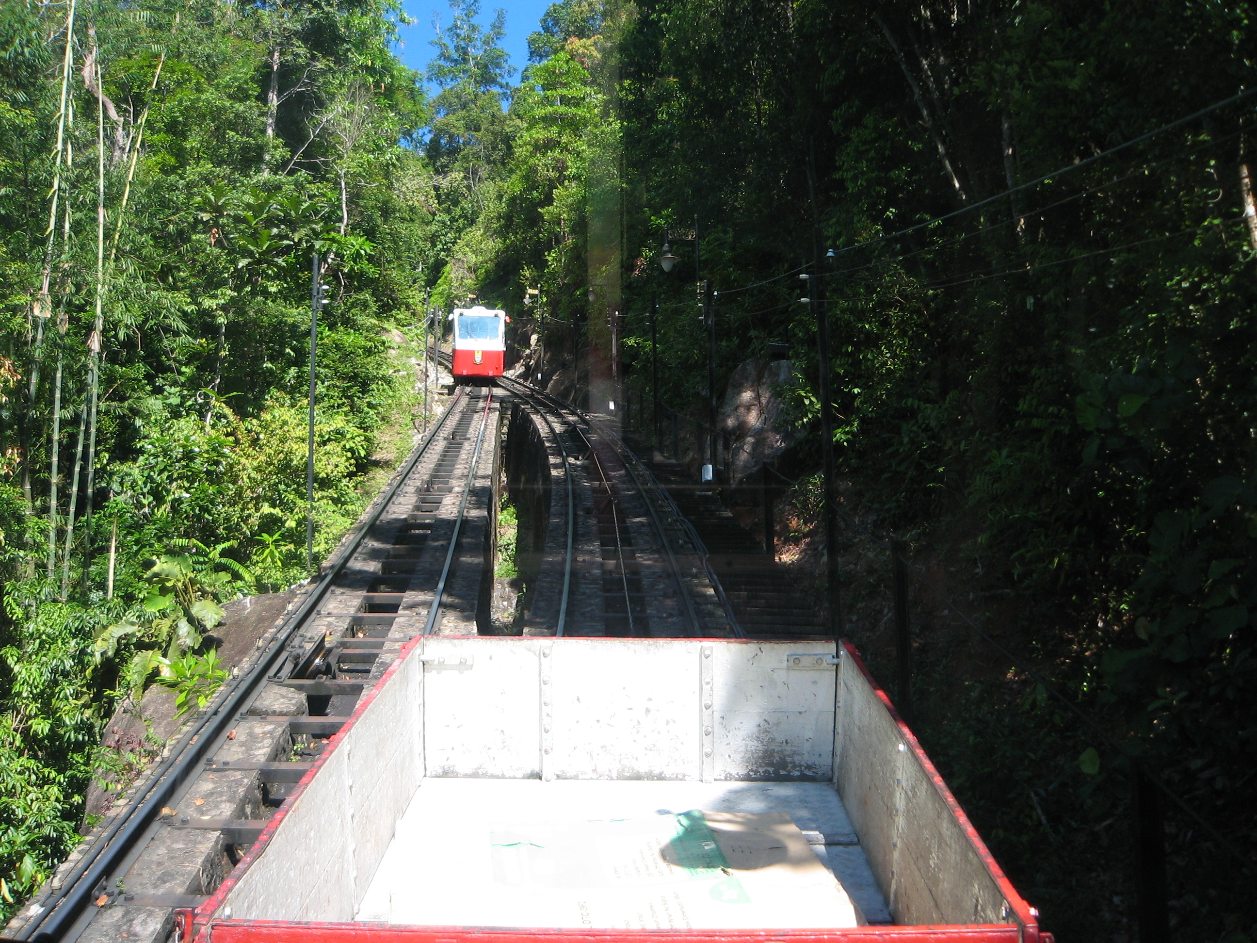 The Penang Hill Railway, which climbs Penang Hill from Air Itam, near George Town on the island of Penang in Malaysia.