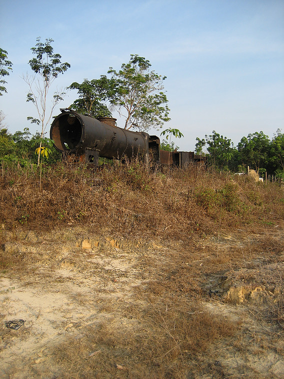 Locomotive Remains along the Pekanbaru Death Railway near Lipit Kain. This site is near the location of POW camp 7 - Taken by Amanda Farrell
