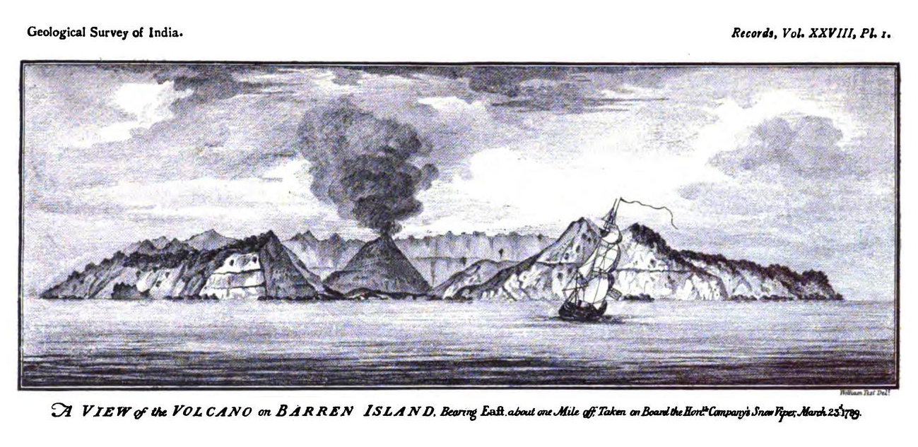 Barren Island from a sketch made in 1789