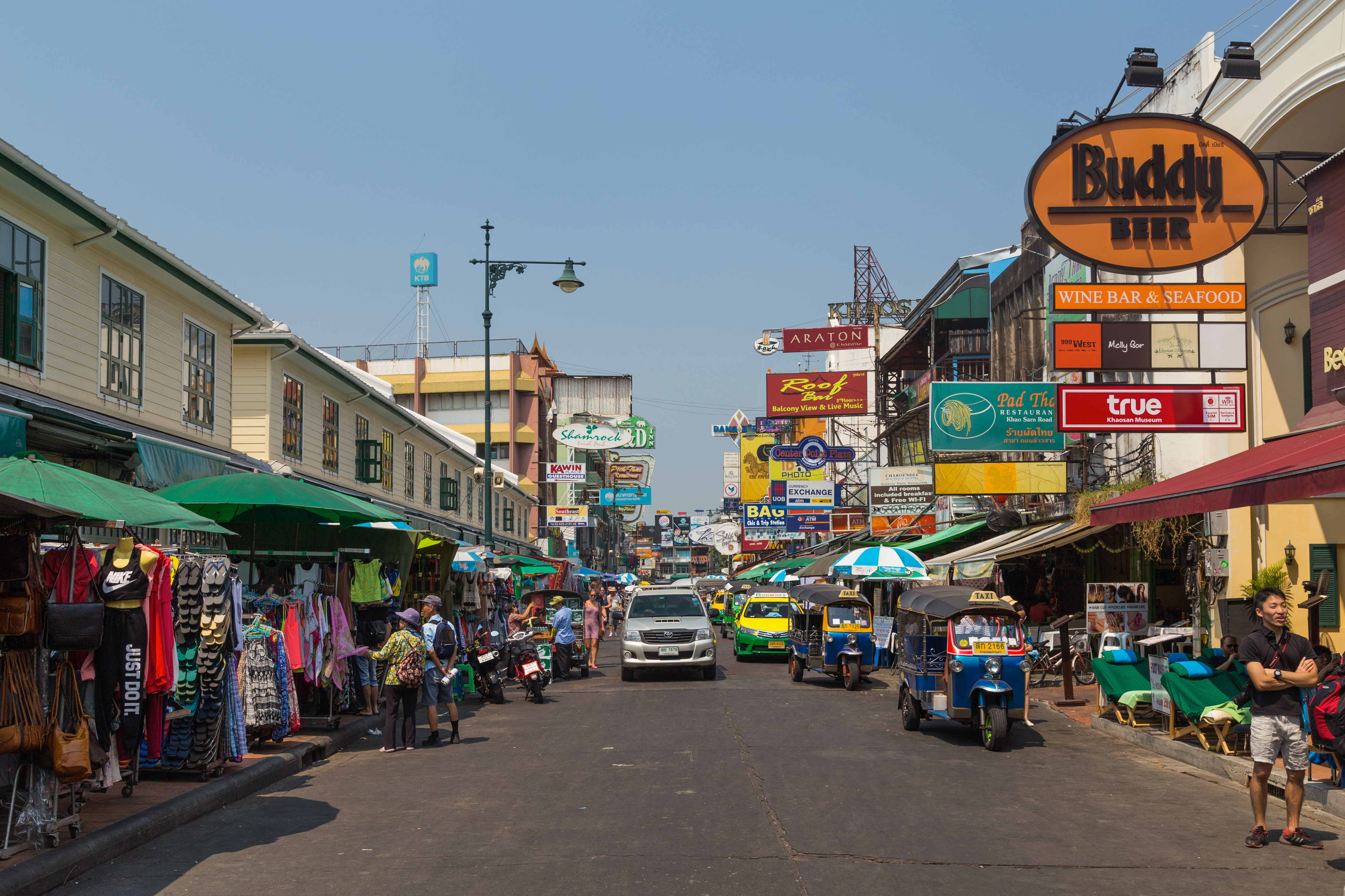 Khaosan Road. Phra Nakhon District, Bangkok, Thailand.