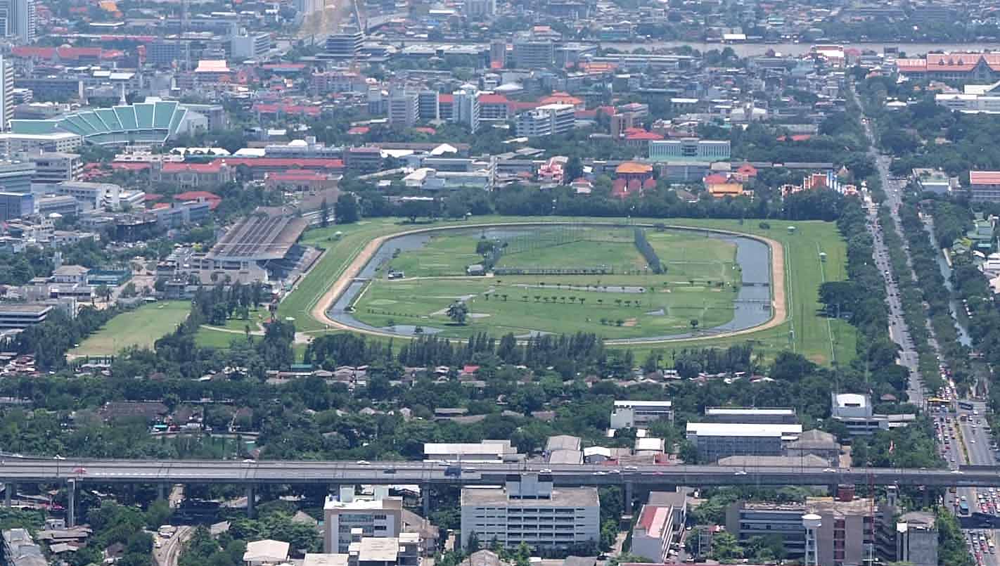 View from Baiyoke Tower II, showing the Royal Turf Club