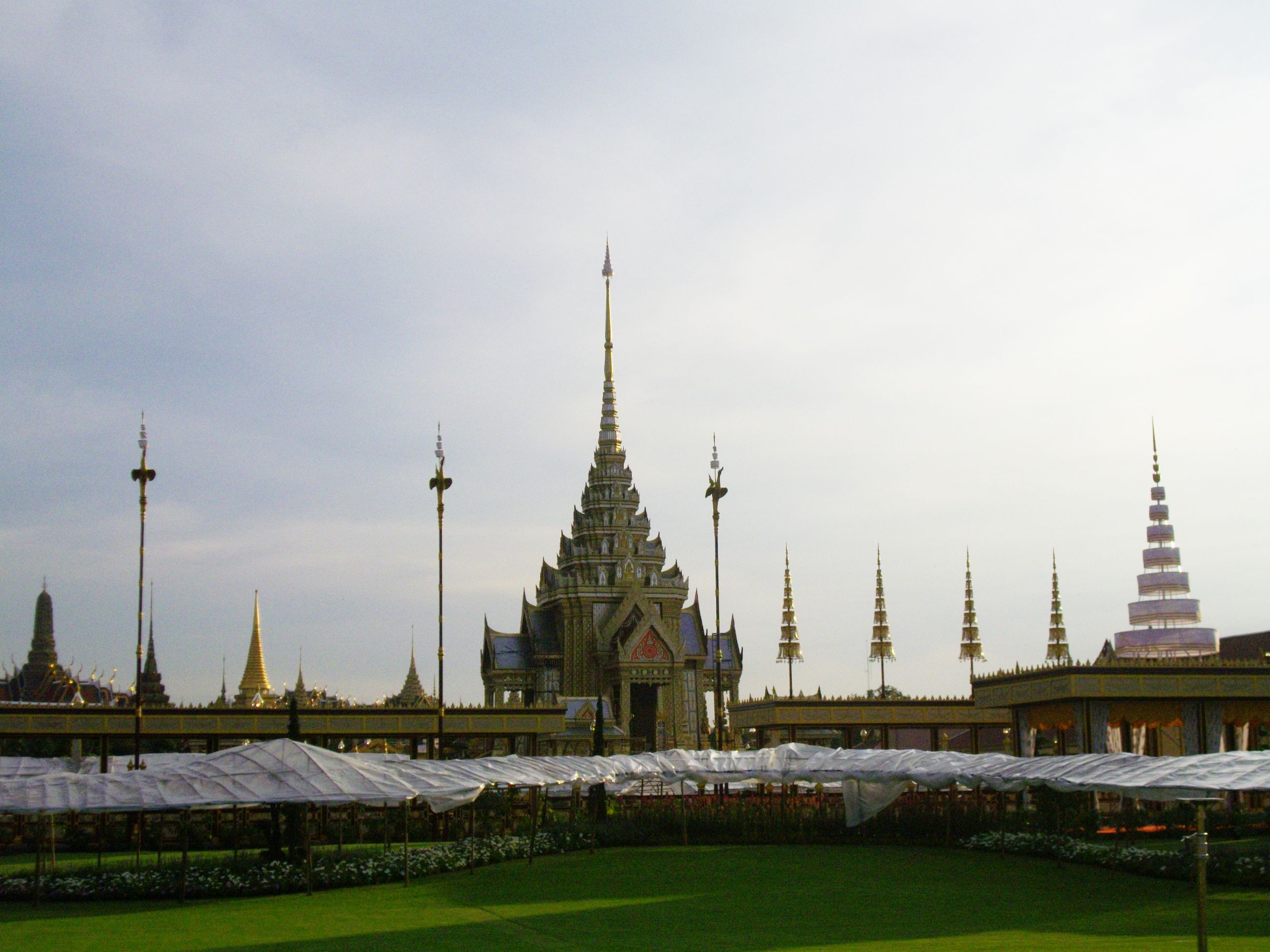 The Royal Crematorium ("Phra Meru") at Sanam Luang, view from north side. This building was used in the Royal Cremation of Her Royal Highness Princess Galyani Vadhana, King Rama IX's Sister, on 15 November 2008.
