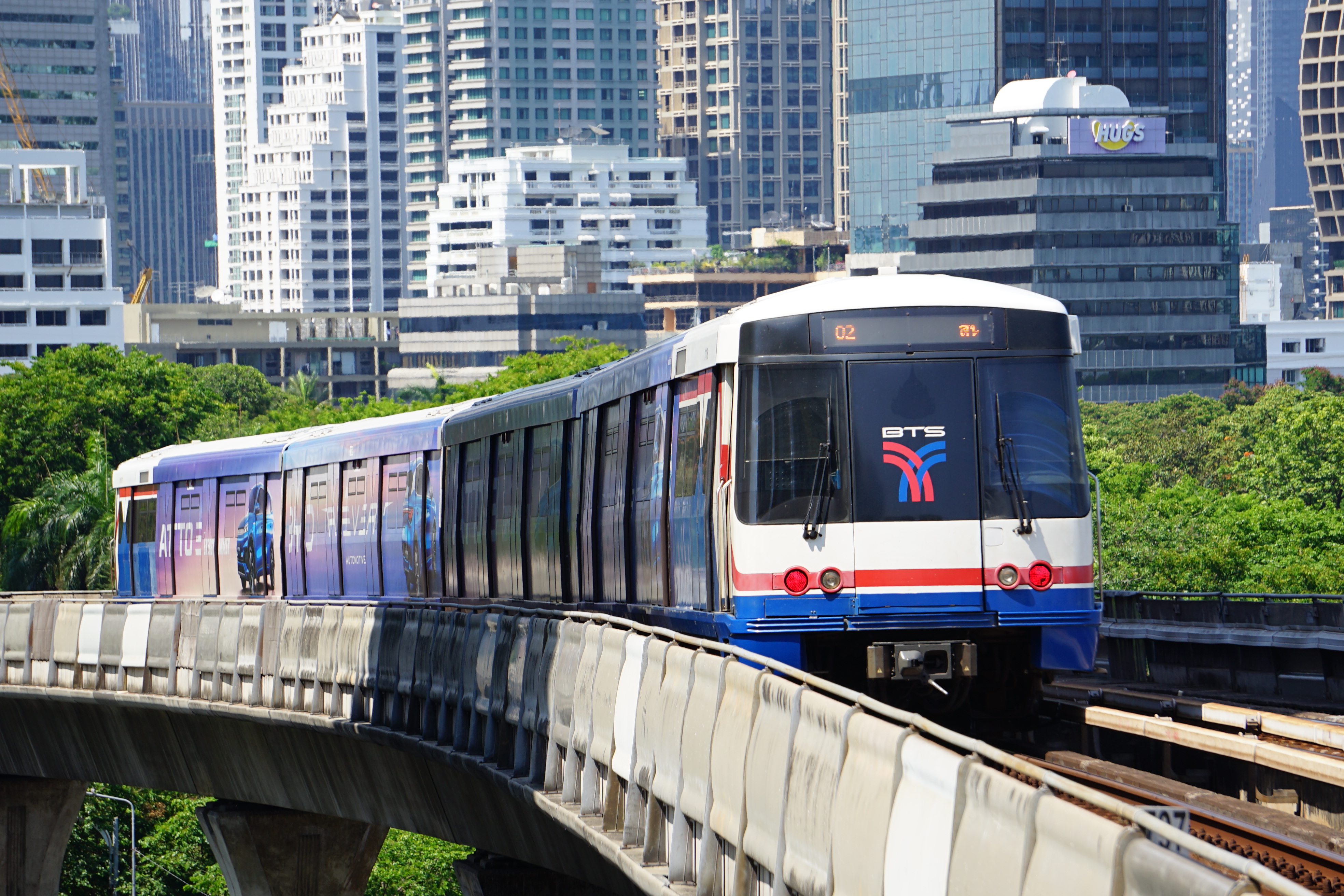 EMU A1 of BTS Skytrain in Silom Line