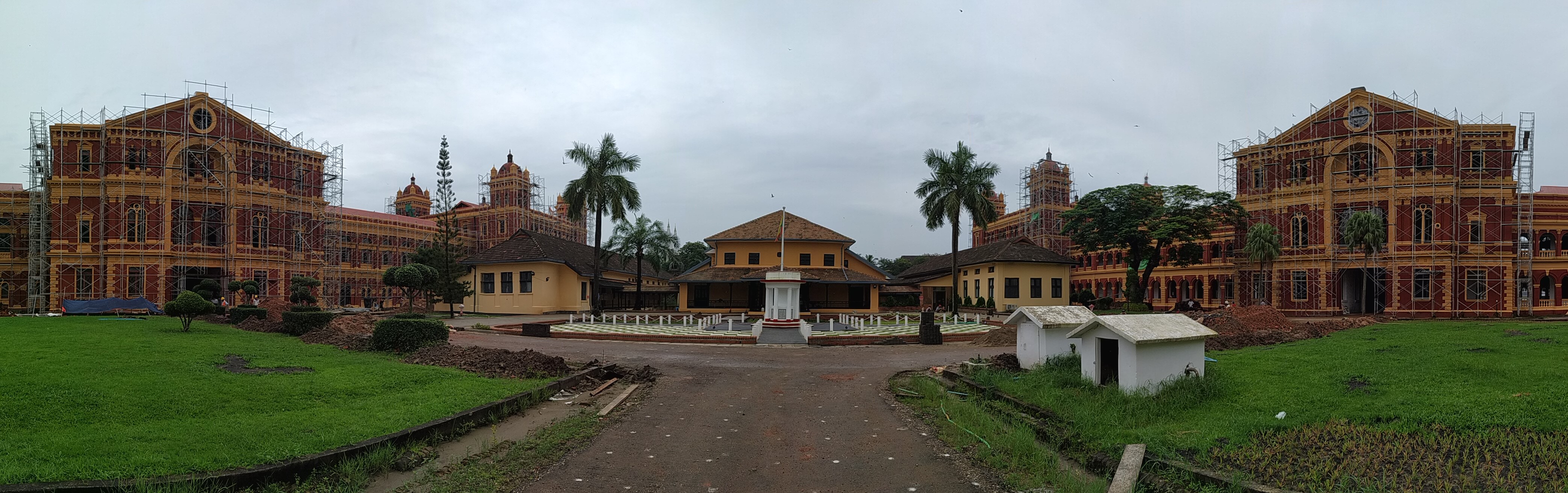 Panorama view of Ministers' Office ground, Yangon
