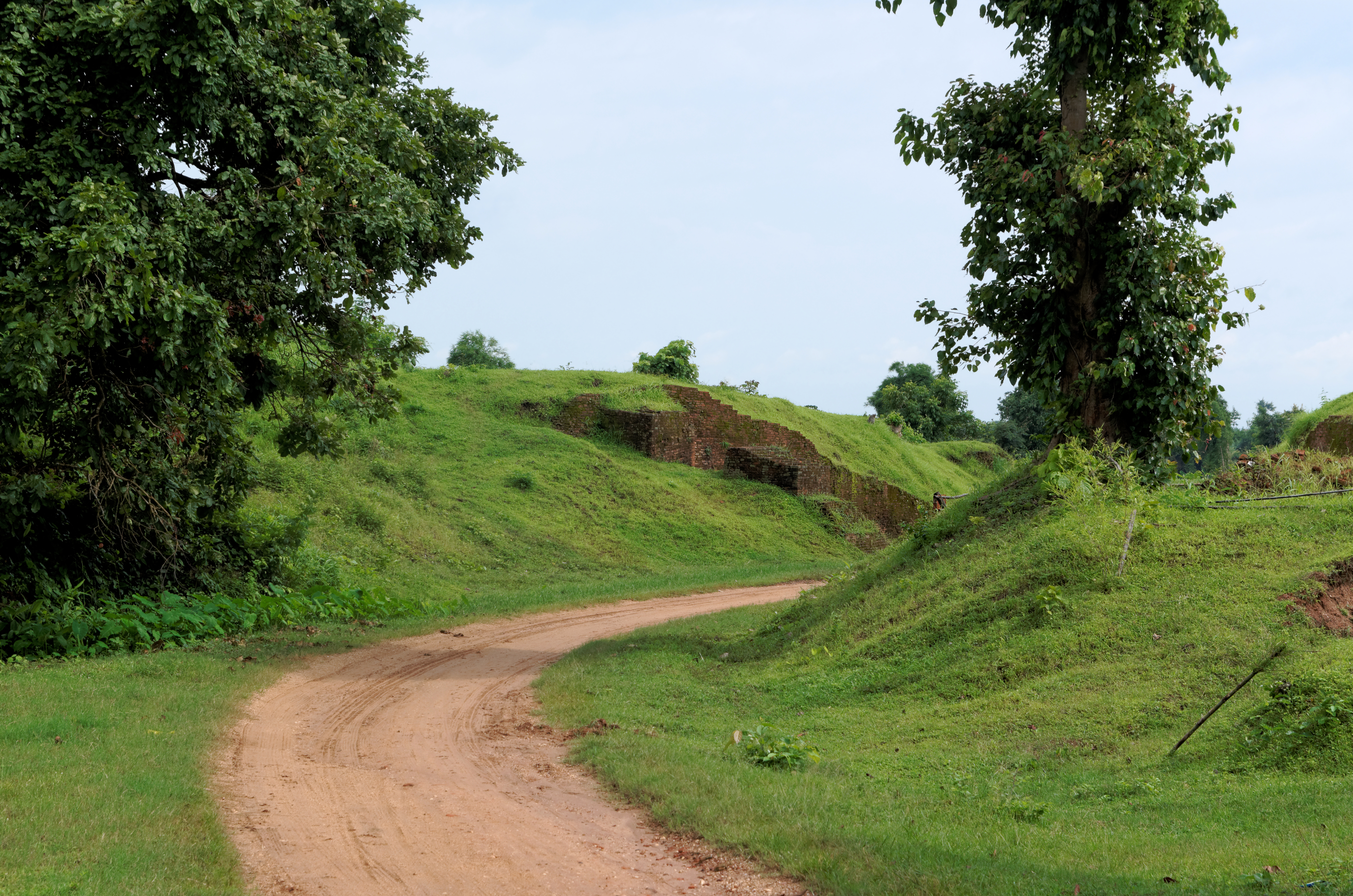 Remains of Yahanda Gate at Sri Ksetra Archaeological Site in Myanmar
