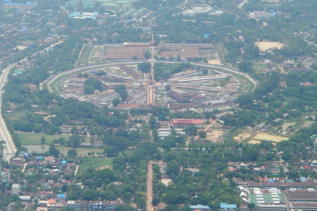 Aerial view of Insein Prison