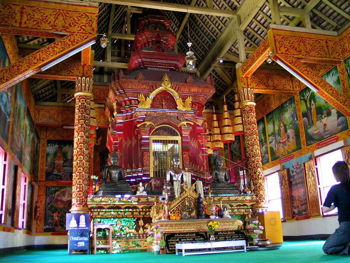 Buddha images of Wat Chiang Man, Chiang Mai, northern Thailand