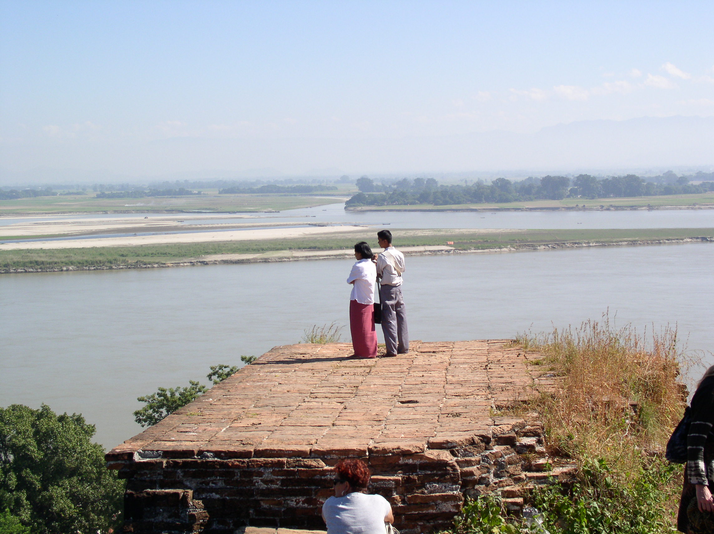 Climbing to the top of Mingun Pahtodawgyi, a small platform for a great view of the Irrawaddy River. I Rich Torres, Burlingame, California, USA took this photo.