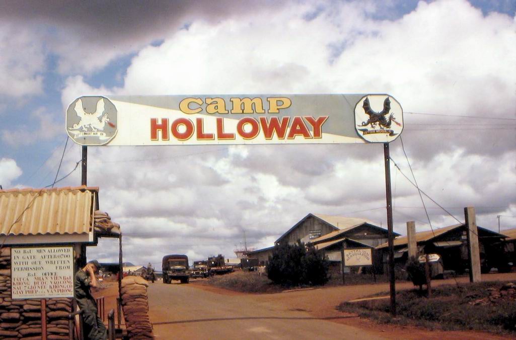 Camp Holloway was established in 1962 to support allied military operations in II Corps Tactical Zone, South Vietnam. On 7 February 1965, it was the subject of an attack by the Viet Cong 409th Battalion.