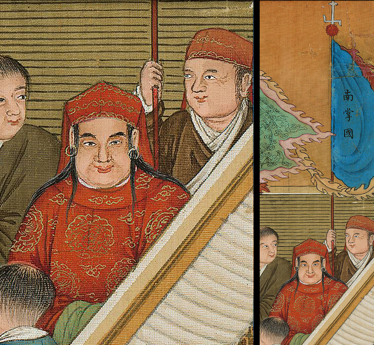 万国来朝图 (Luang Phrabang delegates in Peking in 1761)