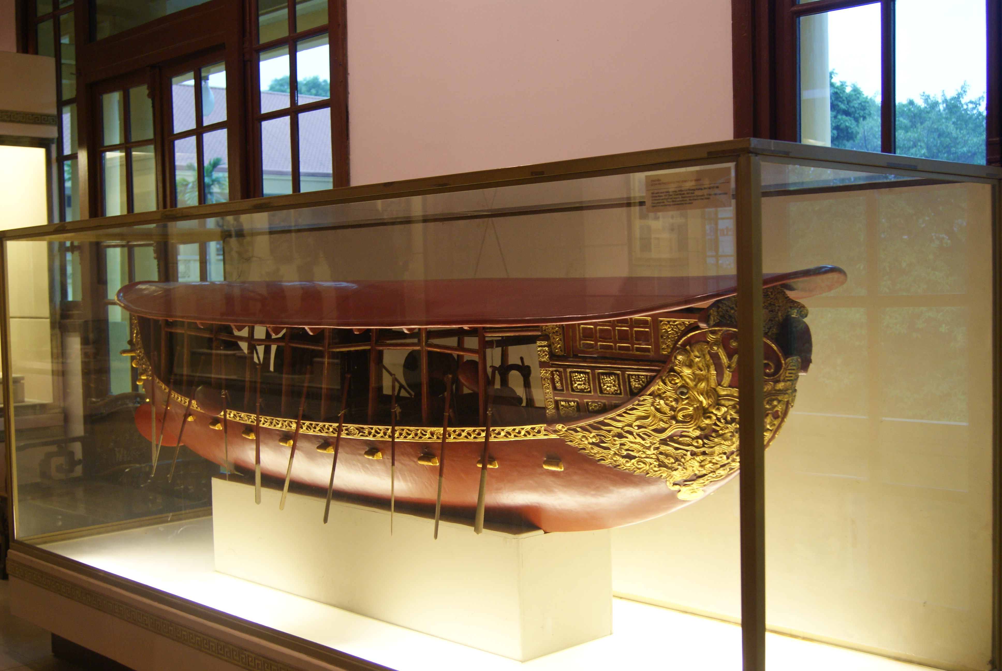 Model of a warship by Dai Viet. Shown in Keo Pagoda, Thái Bình Province, Việt Nam
