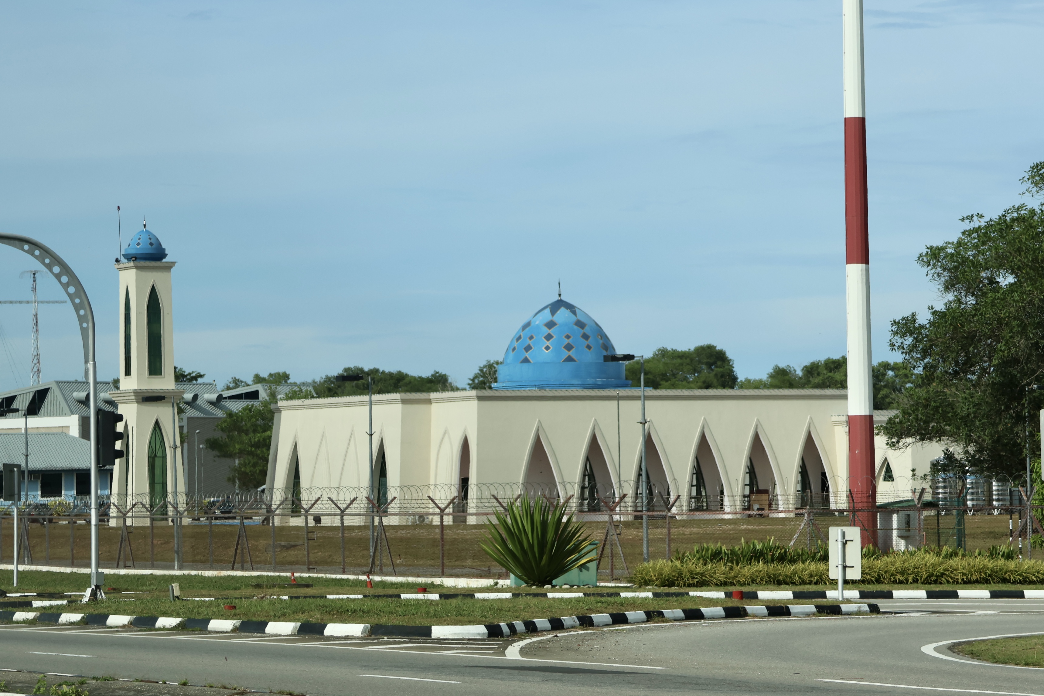 Mosque at Royal Brunei Air Force Base, Rimba, on 9 September 2023.
