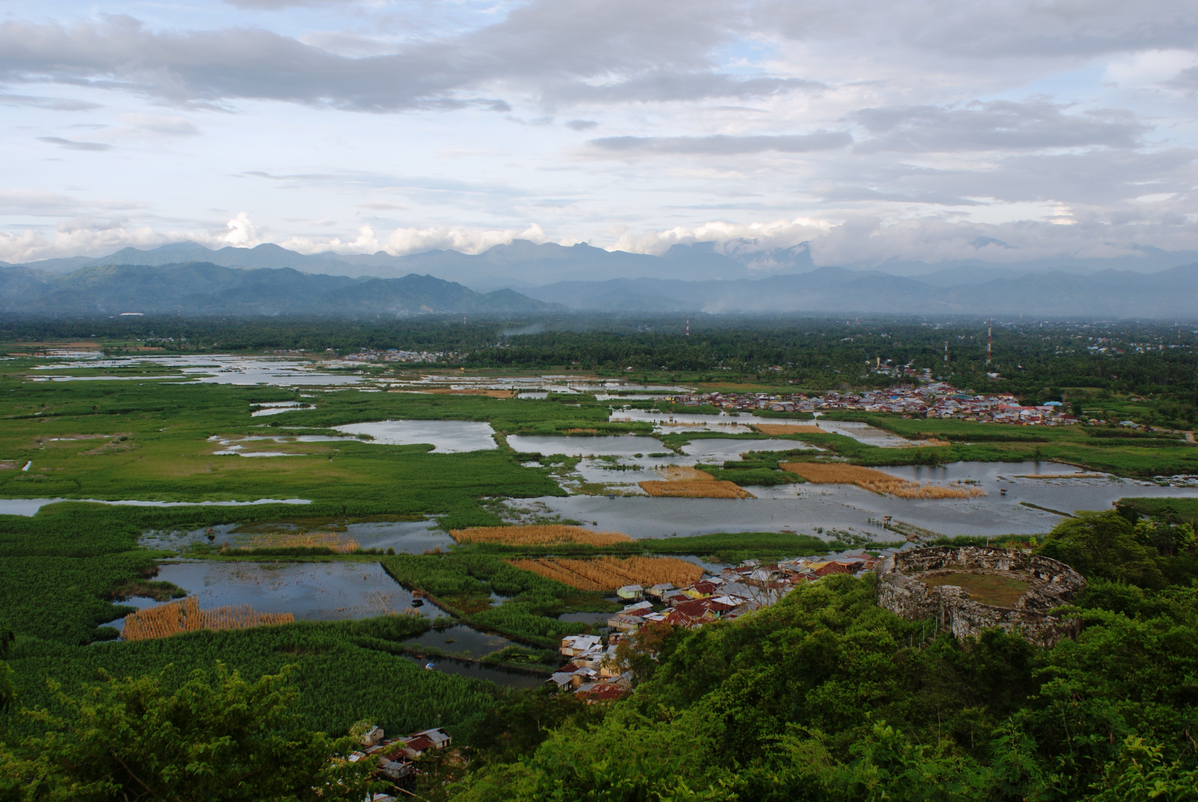 Limboto Lake view from Otanaha fortress, Gorontalo, Indonesia (2011)