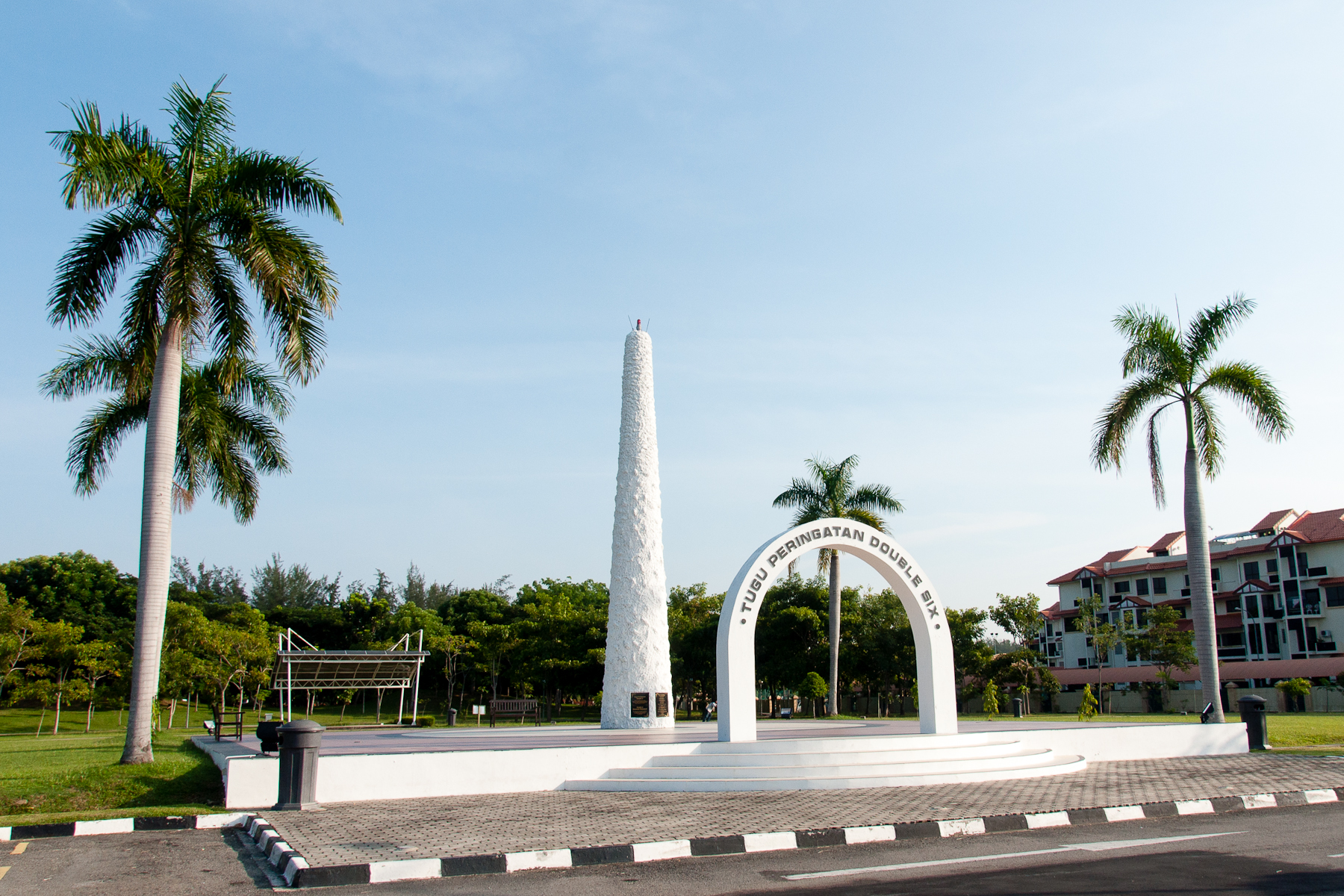 Double Six Monument (Tugu Peringatan Double Six) in Sembulan, Kota Kinabalu