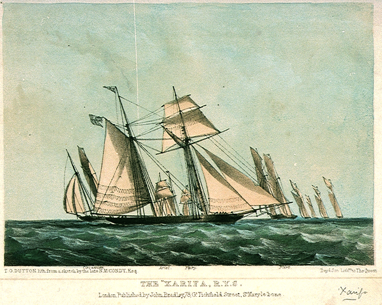 lithograph by T.G. Dutton after a skech of Nicholas Matthews Condy