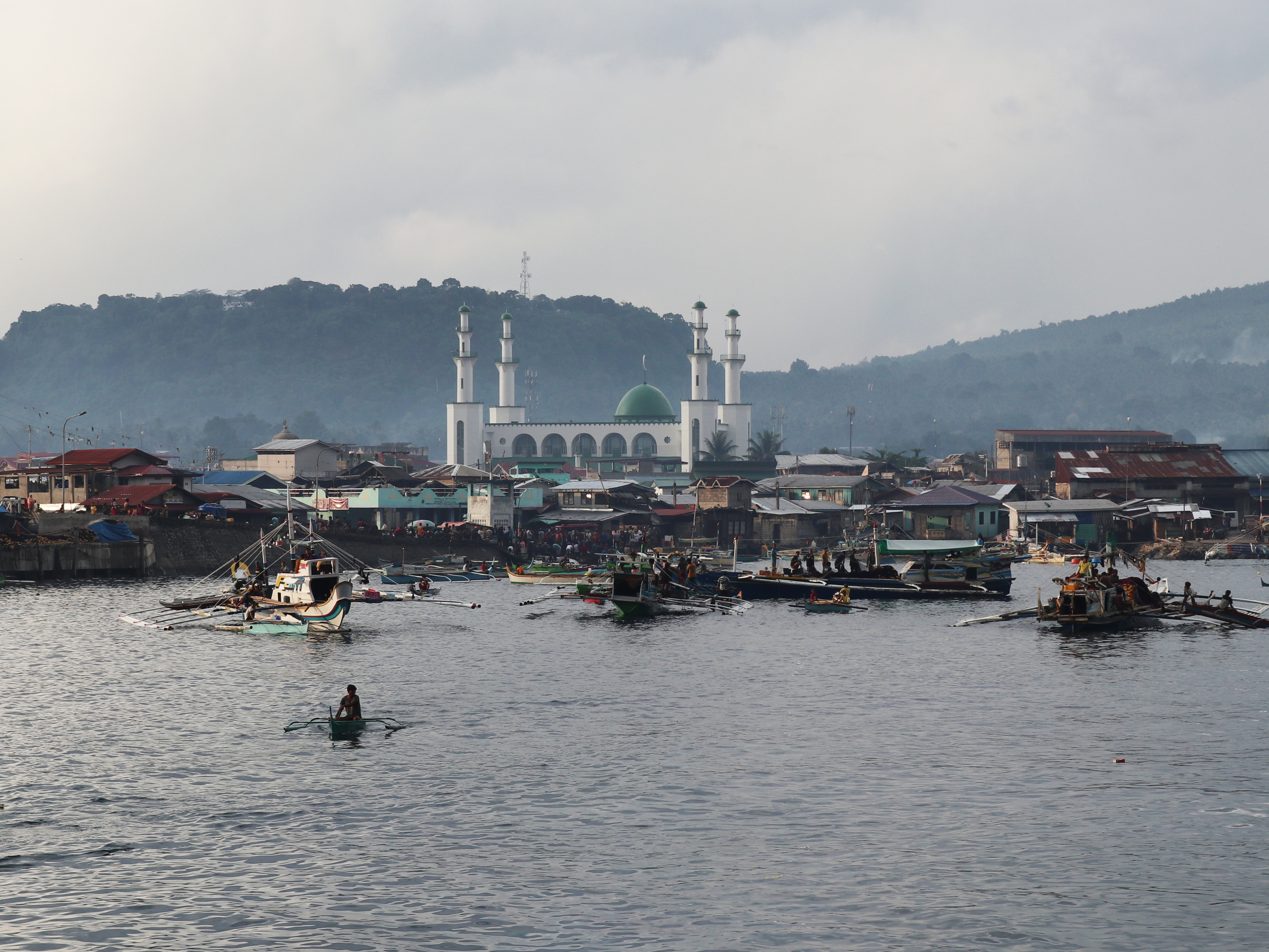 Jolo town proper &amp; Tulay Mosque bay view, Sulu