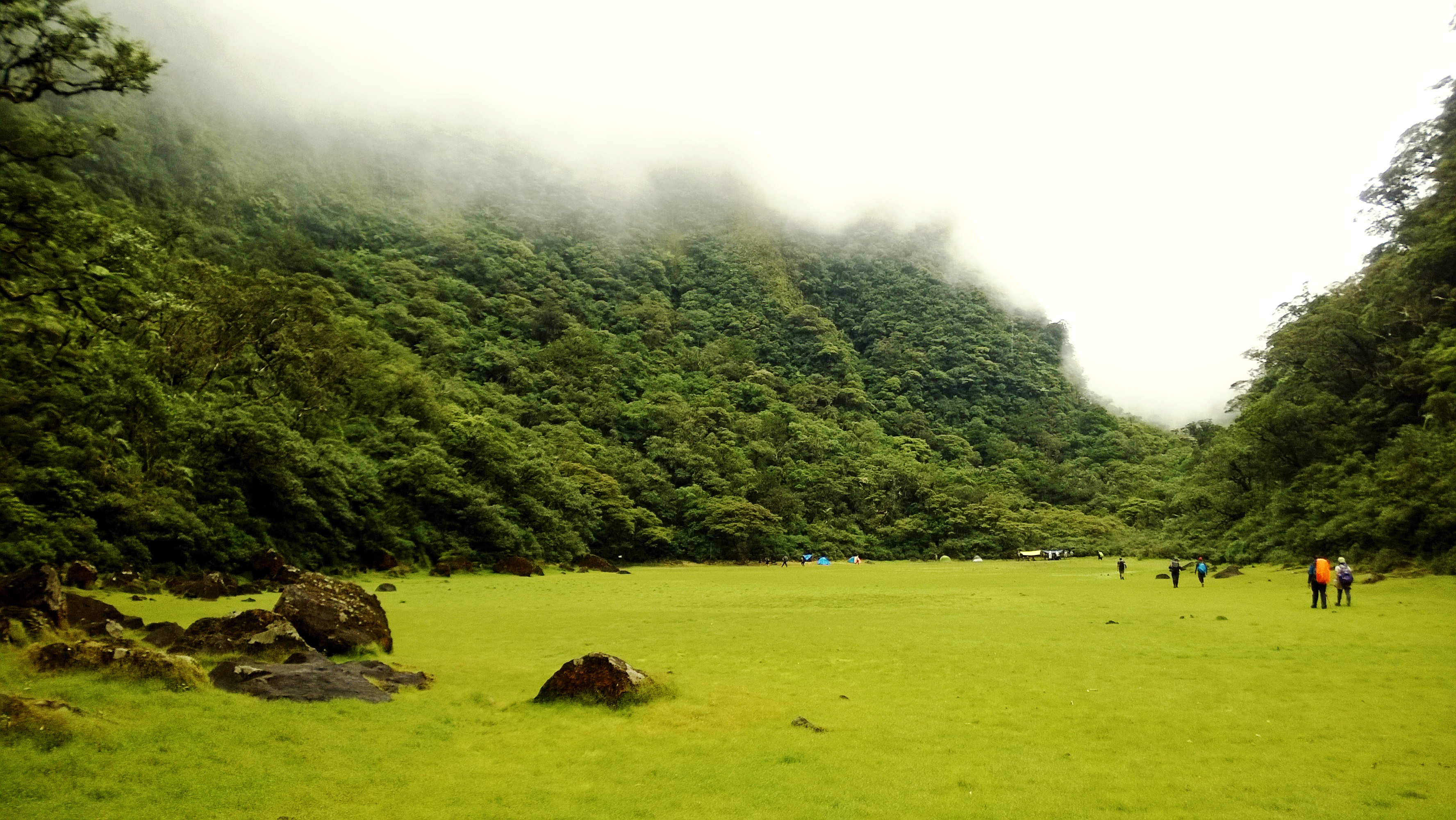 An old caldera, Tinagong Dagat, that becomes a lake during wet season.