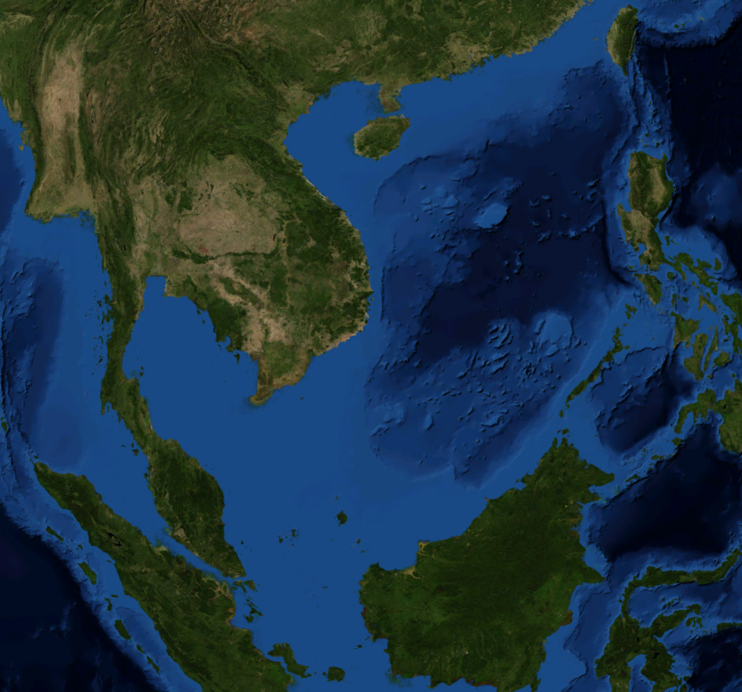 Satellite Picture of the South China Sea