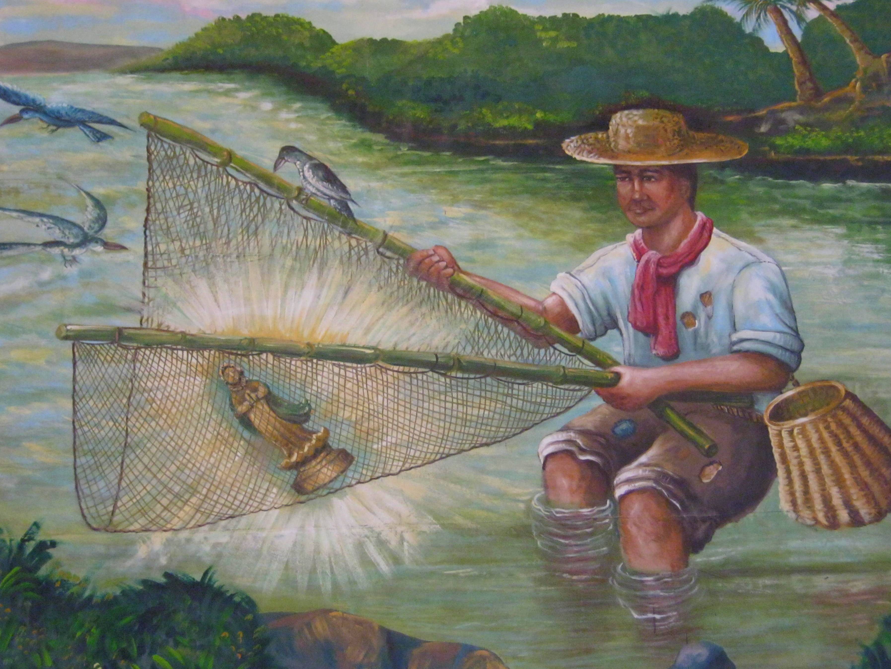 The discovery of the image of the La Purisima Concepcion by Juan Maningcad in 1603, later named as Nuestra Senora de Caysasay.