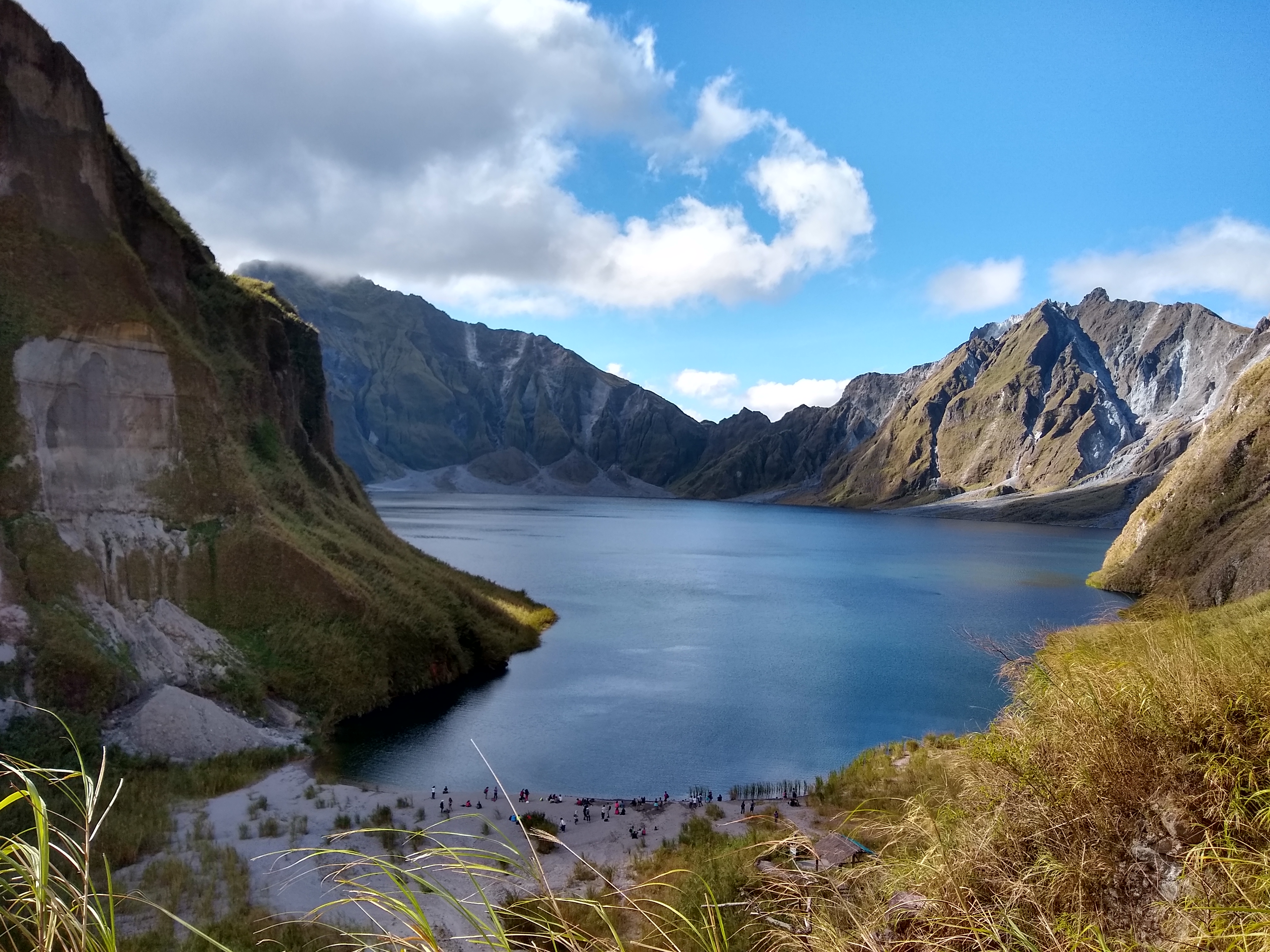 Crater Lake at the Mount Pinatubo Caldera in the Philippines
