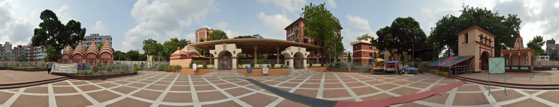 Dhakeshwari National Temple complex, Dhaka, Bangladesh. 360 degree view. May- 2015.