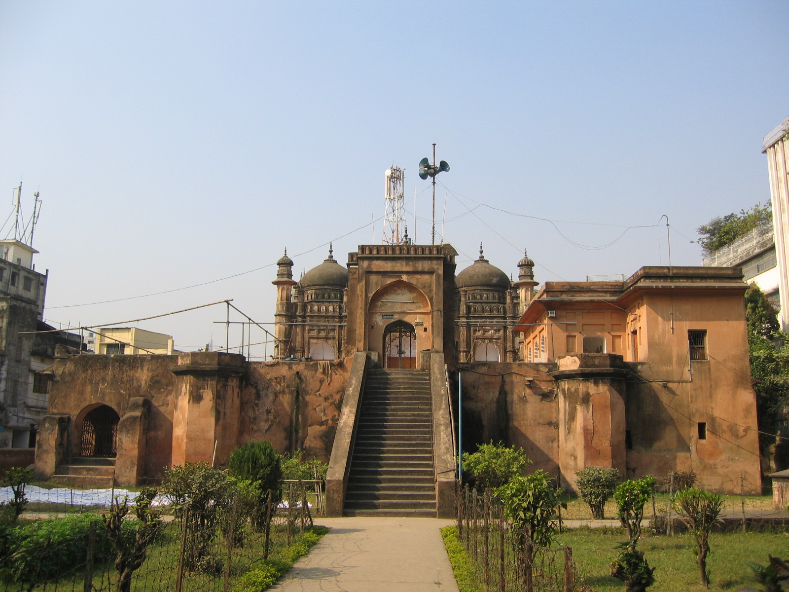 Khan Mohammad Mirdha's mosque in Old Dhaka, Bangladesh.